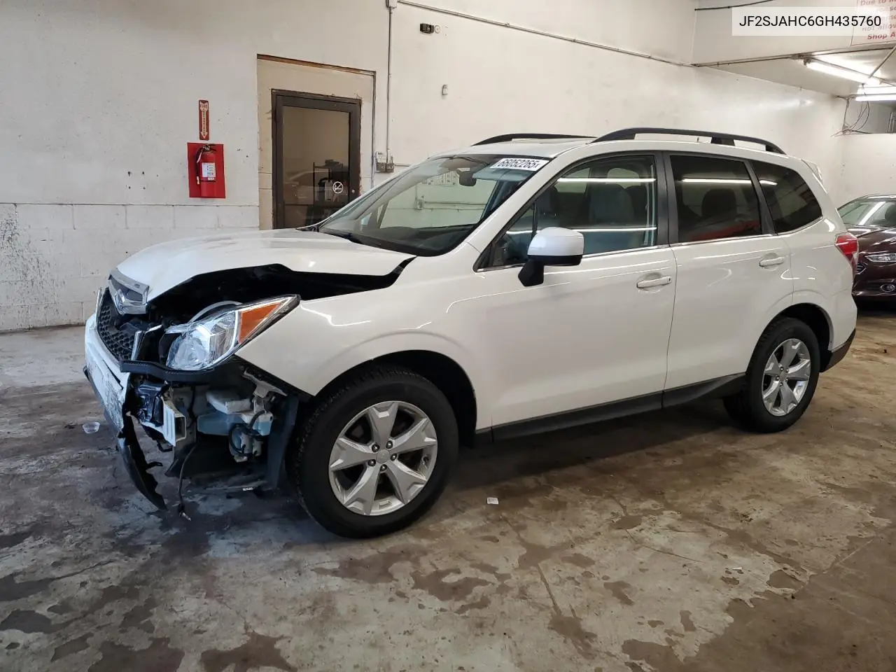 2016 Subaru Forester 2.5I Limited VIN: JF2SJAHC6GH435760 Lot: 66052265