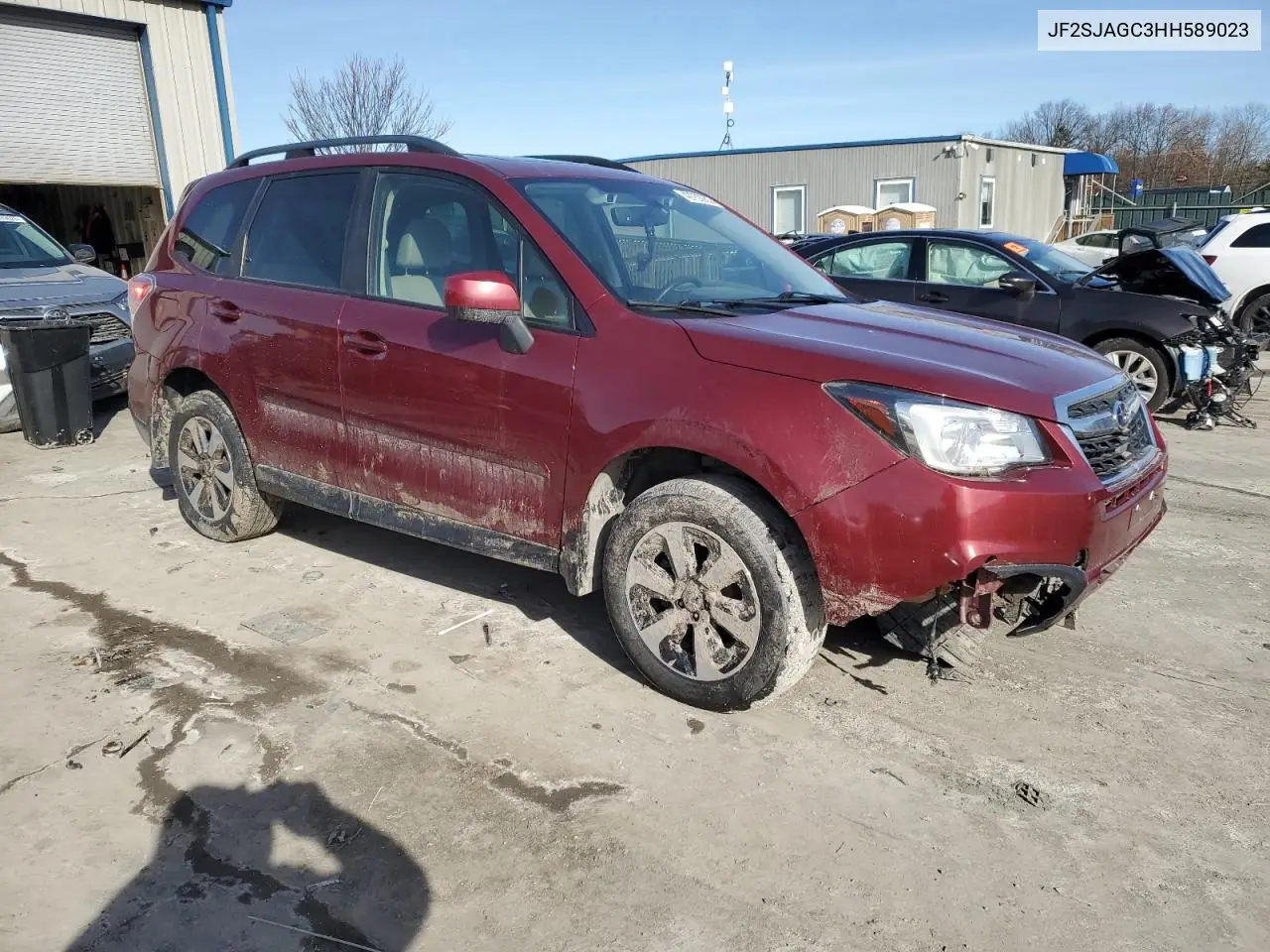 2017 Subaru Forester 2.5I Premium VIN: JF2SJAGC3HH589023 Lot: 42752935