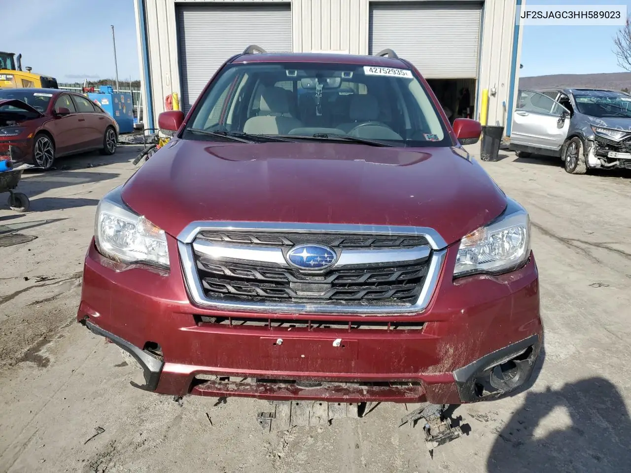 2017 Subaru Forester 2.5I Premium VIN: JF2SJAGC3HH589023 Lot: 42752935