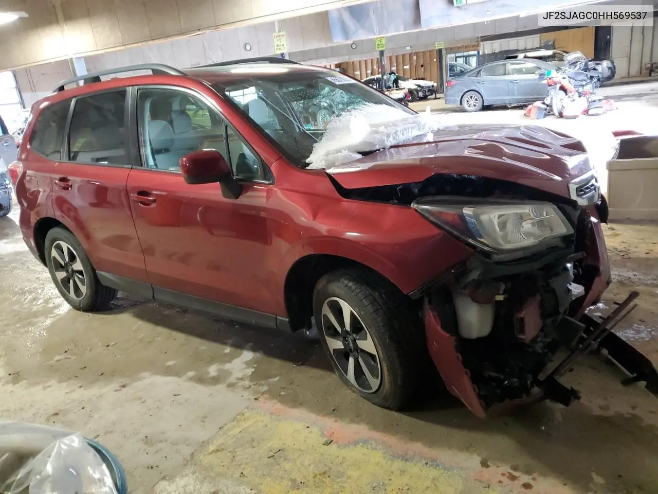 2017 Subaru Forester 2.5I Premium VIN: JF2SJAGC0HH569537 Lot: 45870925