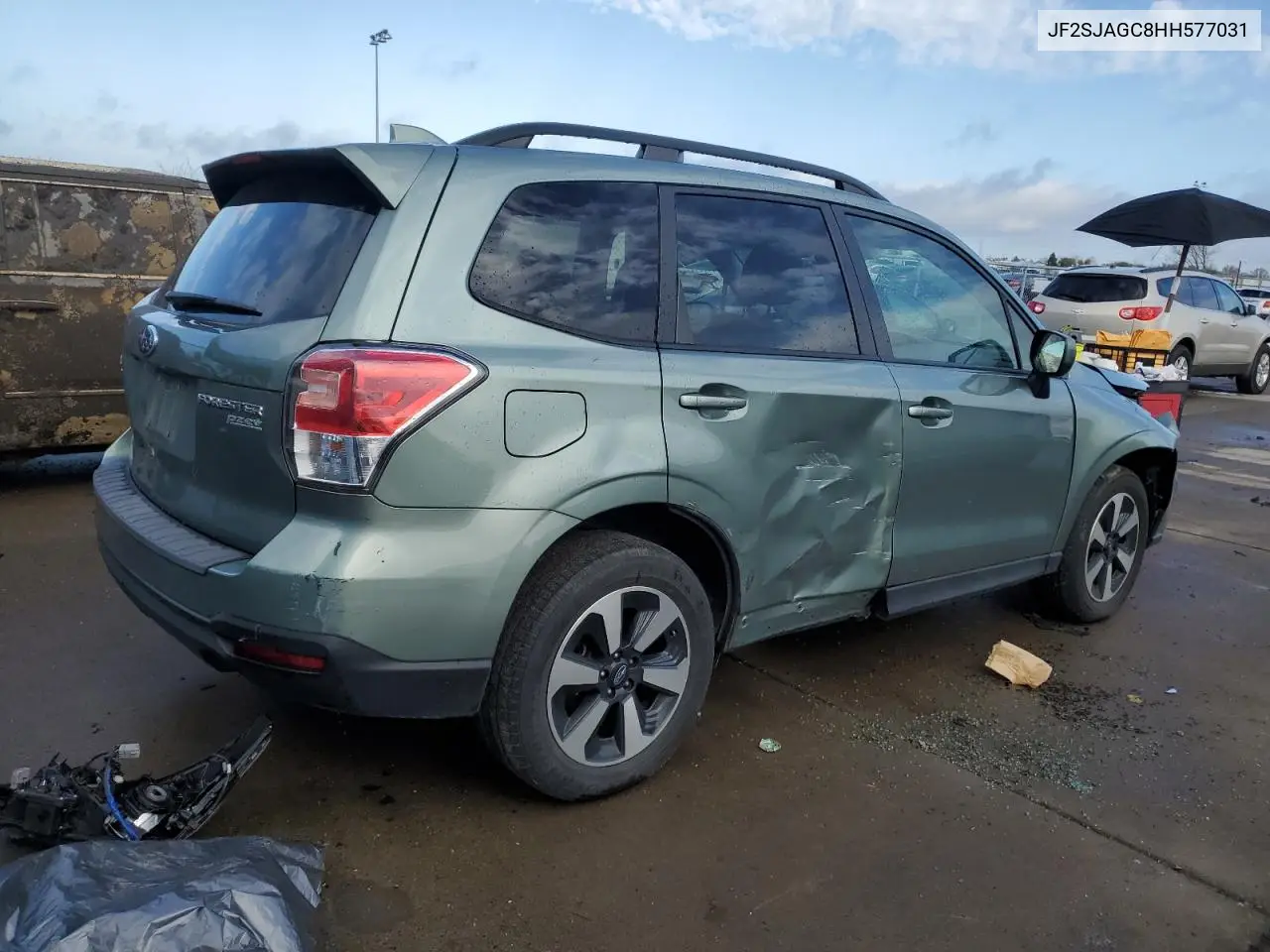 2017 Subaru Forester 2.5I Premium VIN: JF2SJAGC8HH577031 Lot: 48895585