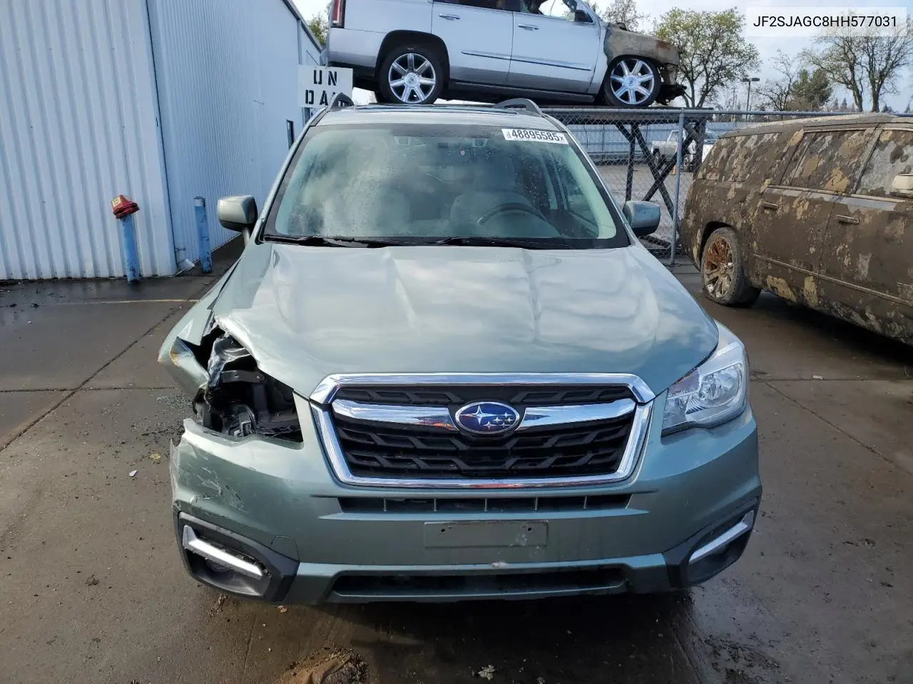 2017 Subaru Forester 2.5I Premium VIN: JF2SJAGC8HH577031 Lot: 48895585