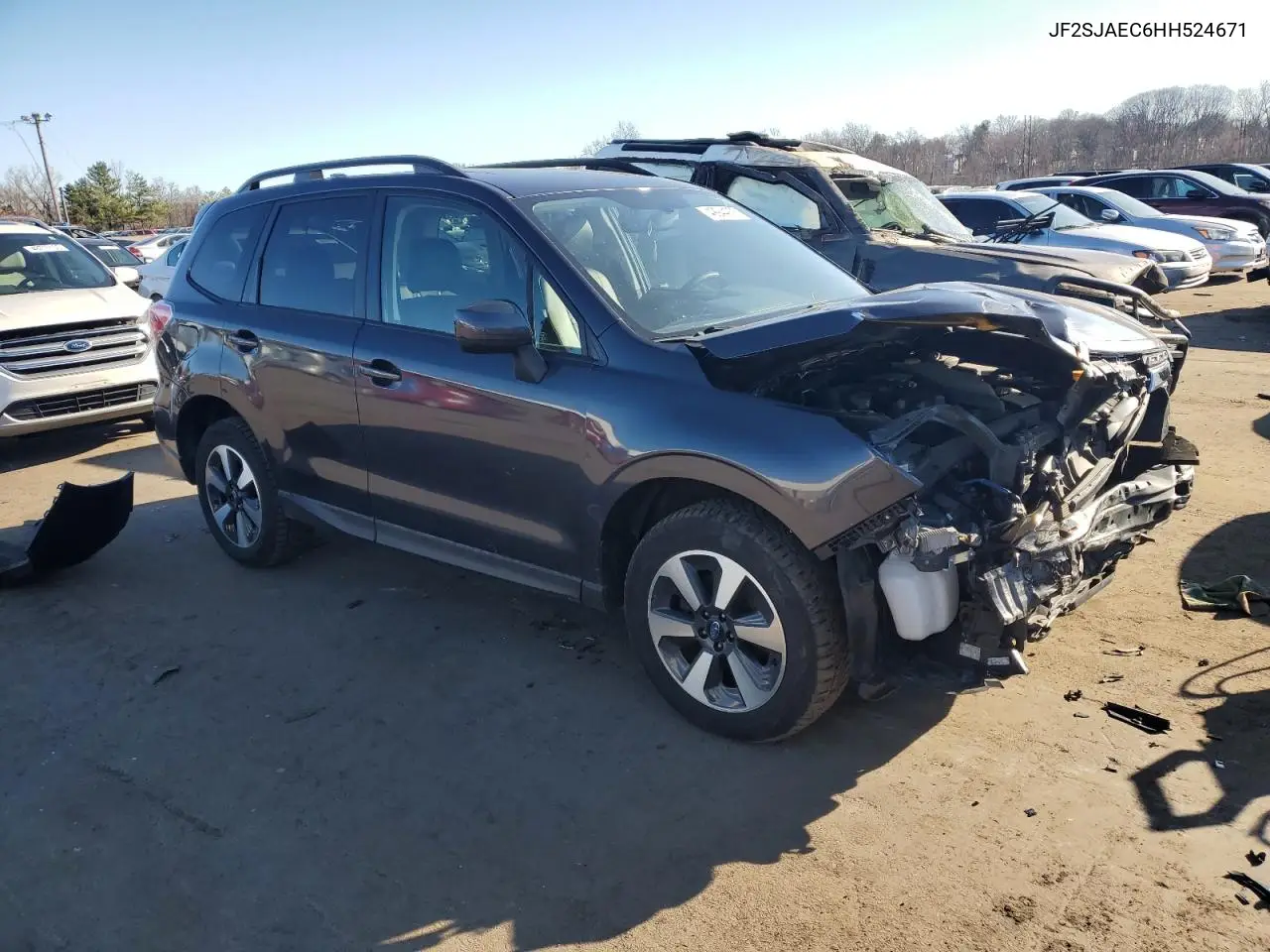 2017 Subaru Forester 2.5I Premium VIN: JF2SJAEC6HH524671 Lot: 49944975