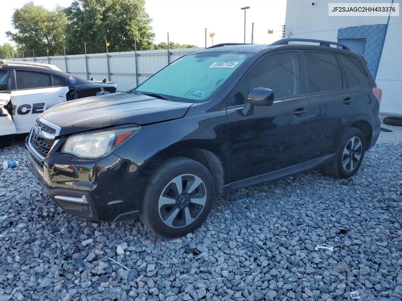 2017 Subaru Forester 2.5I Premium VIN: JF2SJAGC2HH433376 Lot: 53687135