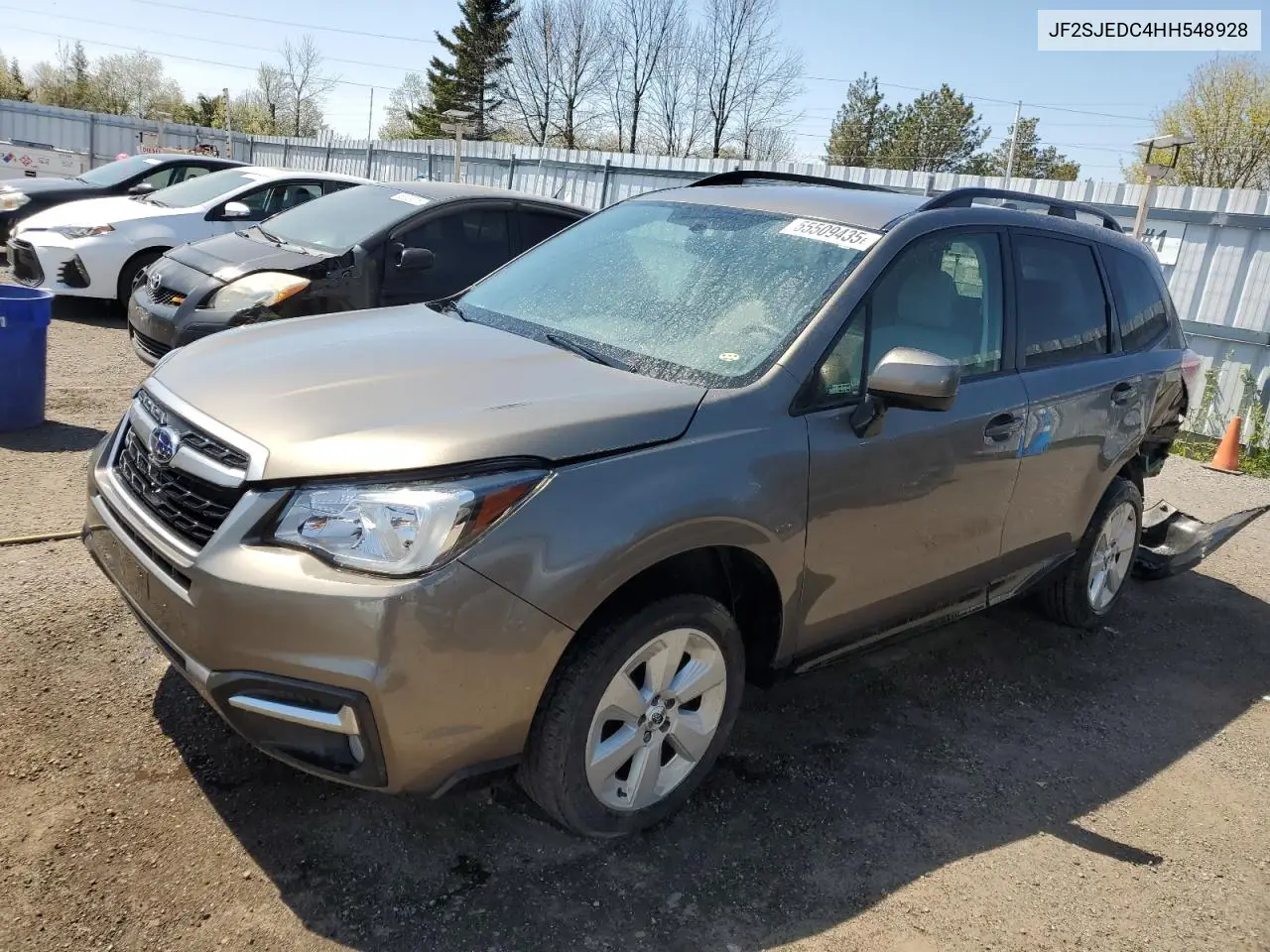 2017 Subaru Forester 2.5I Premium VIN: JF2SJEDC4HH548928 Lot: 55509435
