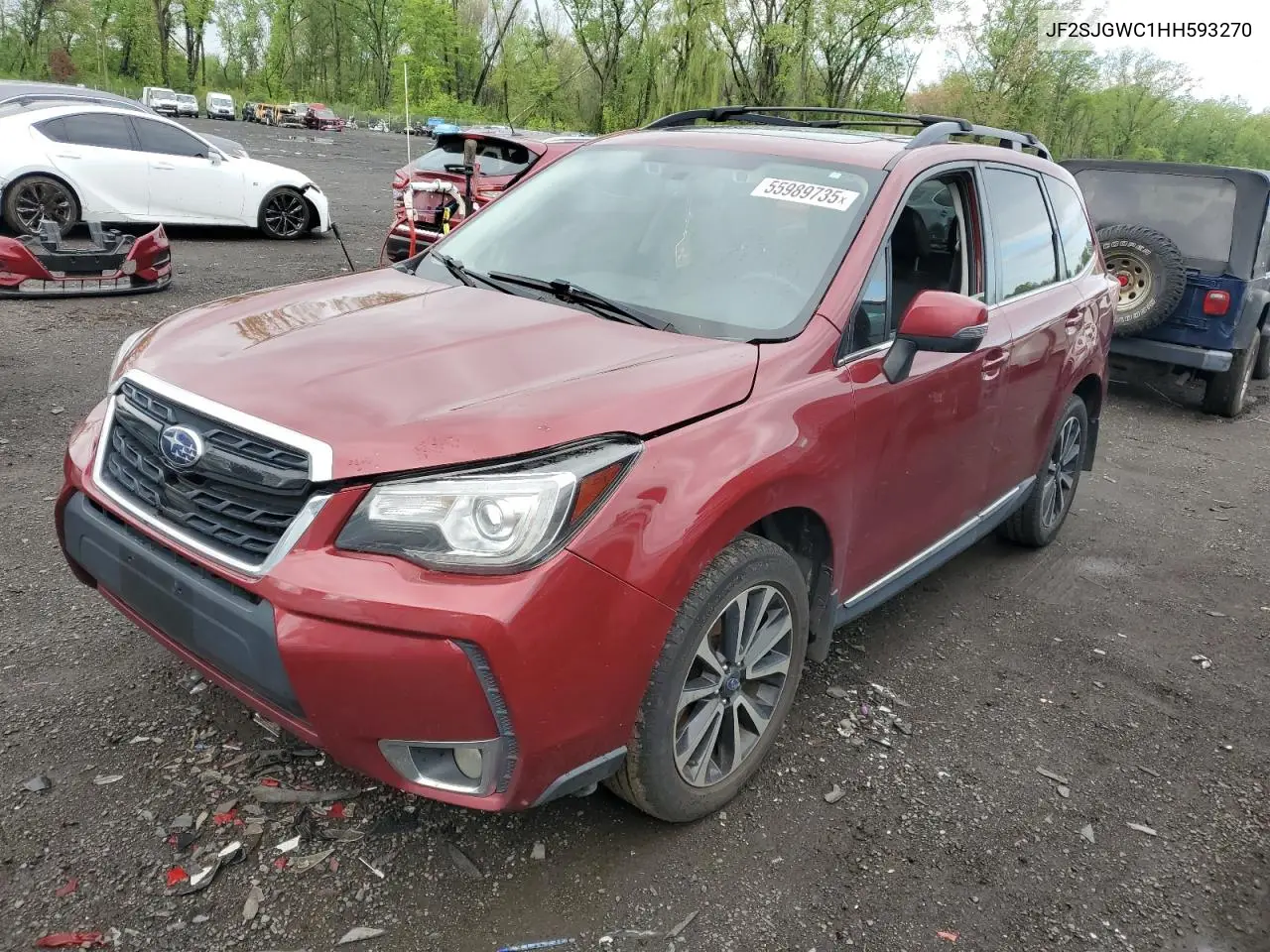 2017 Subaru Forester 2.0Xt Touring VIN: JF2SJGWC1HH593270 Lot: 55989735