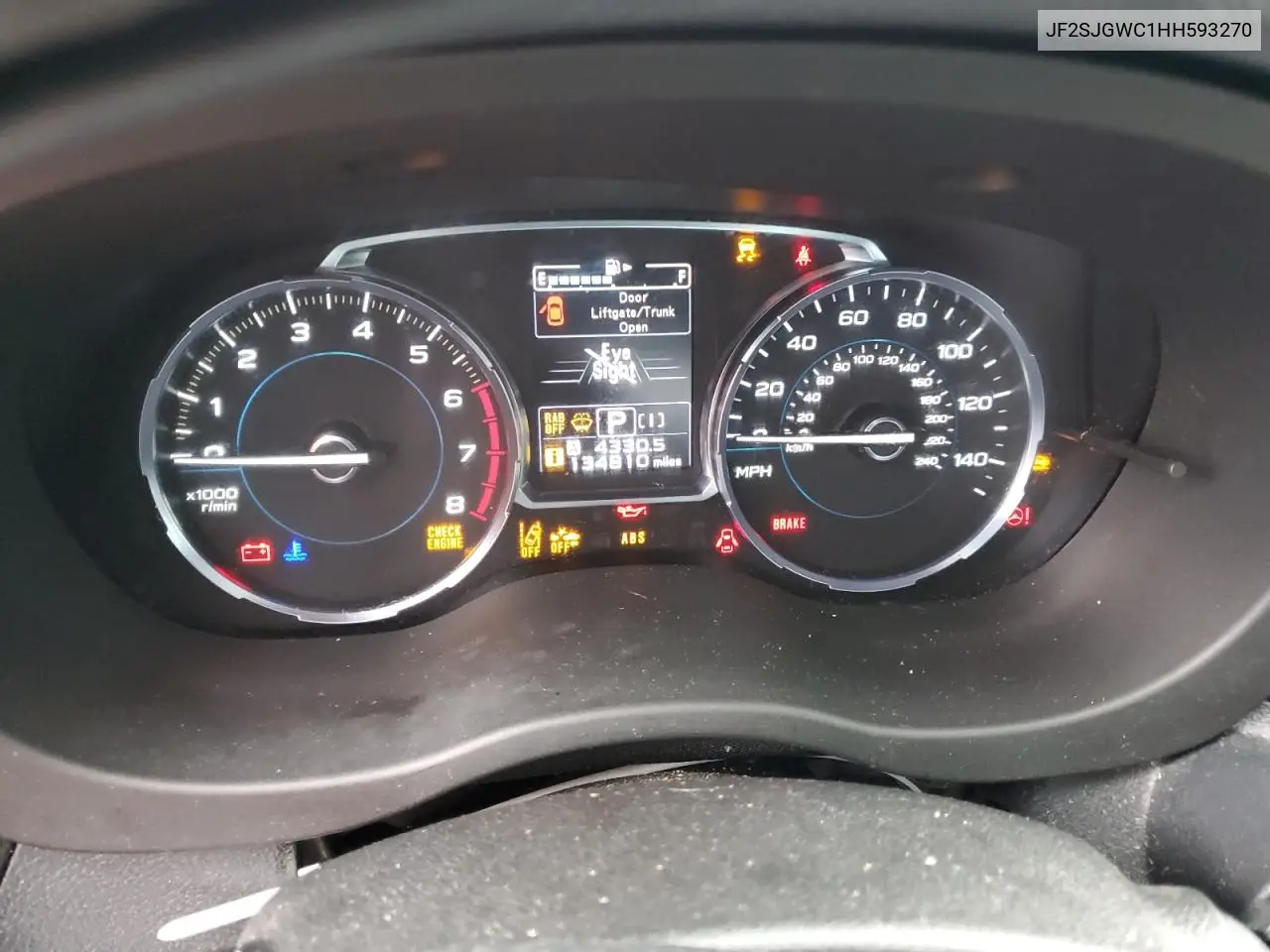 2017 Subaru Forester 2.0Xt Touring VIN: JF2SJGWC1HH593270 Lot: 55989735