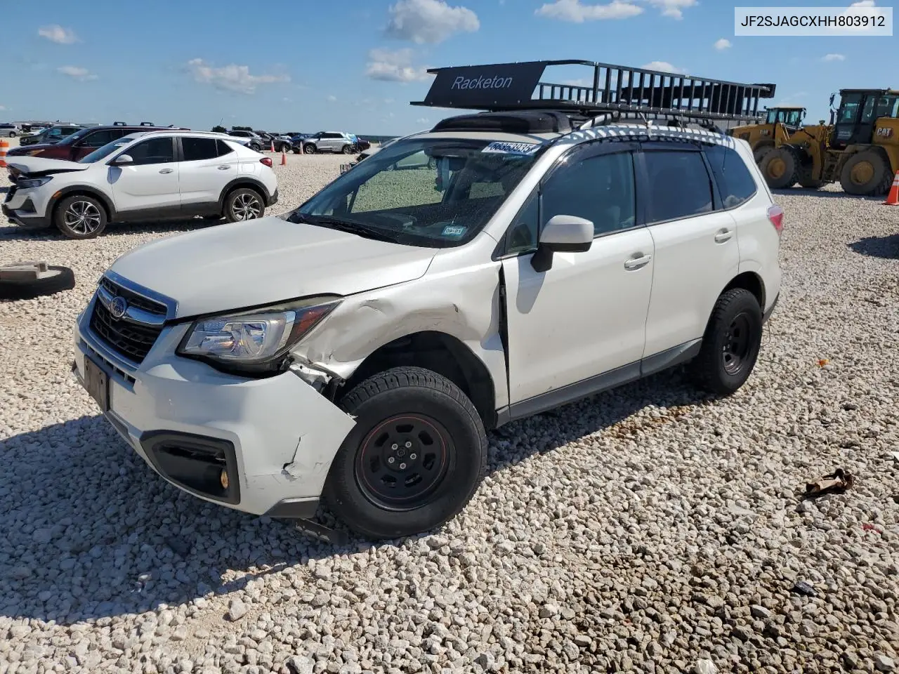 2017 Subaru Forester 2.5I Premium VIN: JF2SJAGCXHH803912 Lot: 56353935