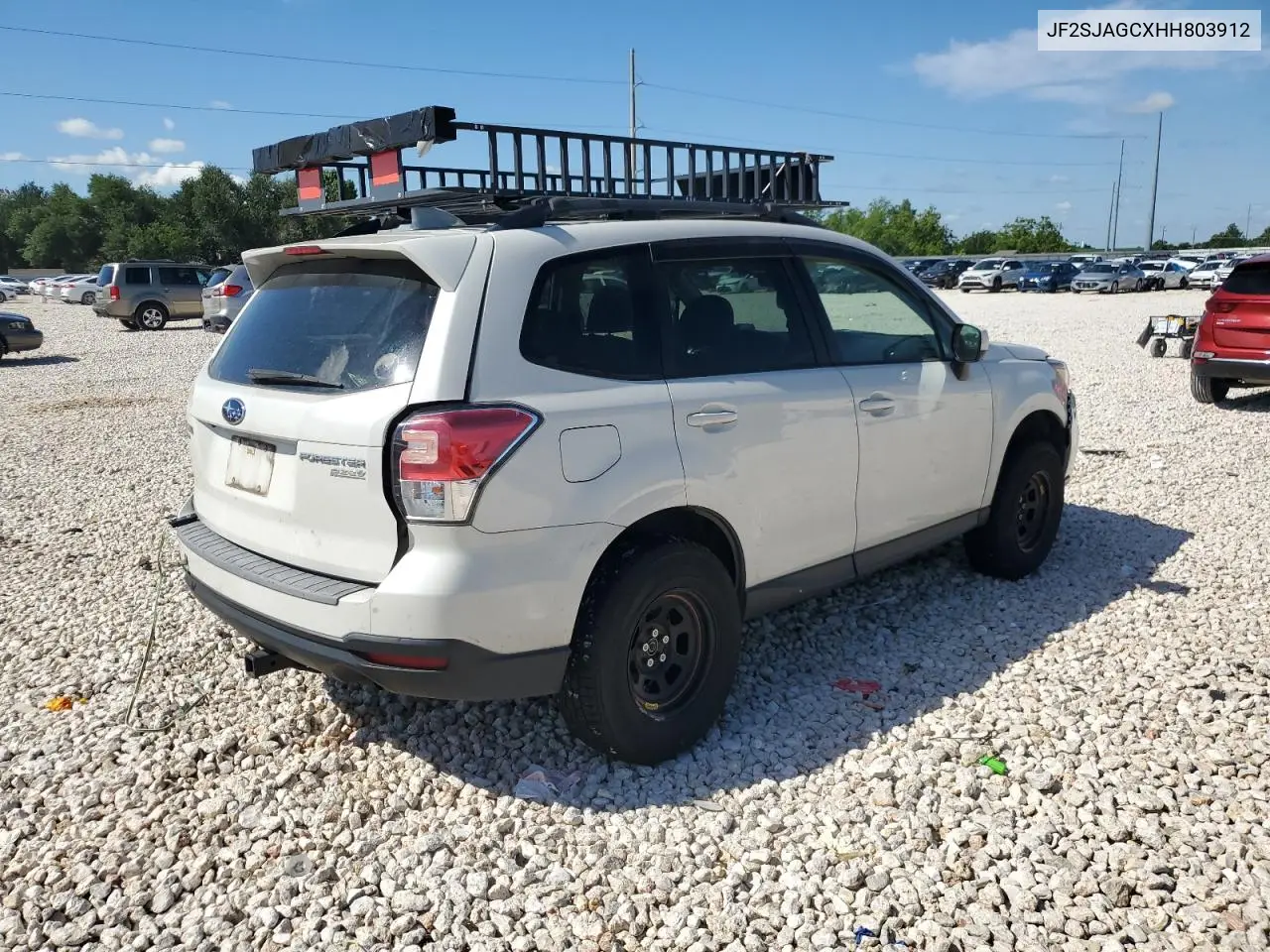 2017 Subaru Forester 2.5I Premium VIN: JF2SJAGCXHH803912 Lot: 56353935