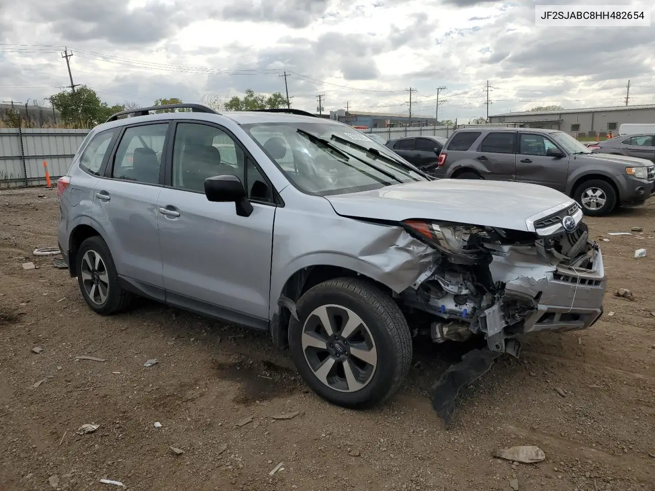 2017 Subaru Forester 2.5I VIN: JF2SJABC8HH482654 Lot: 56379005