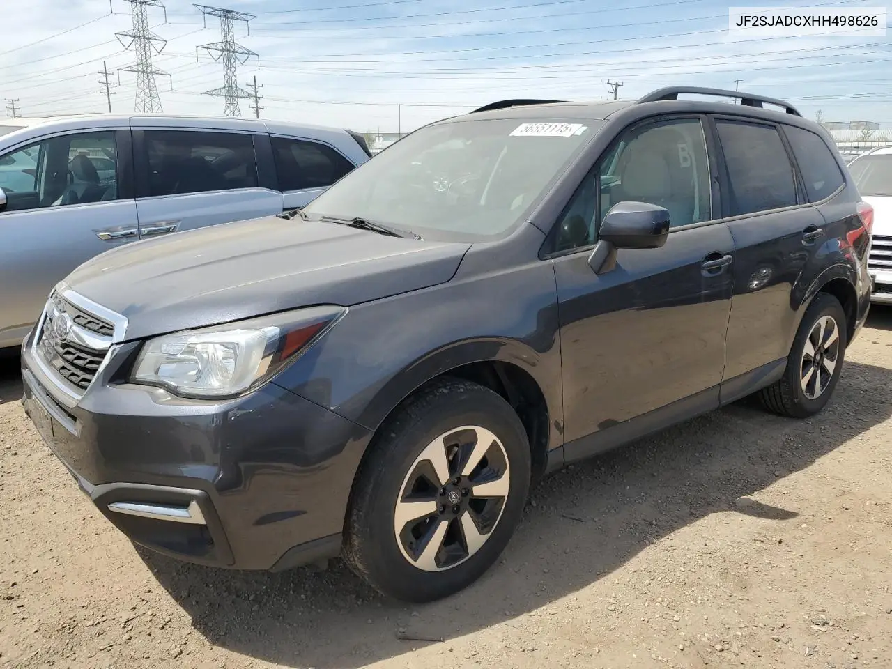 2017 Subaru Forester 2.5I Premium VIN: JF2SJADCXHH498626 Lot: 56551115