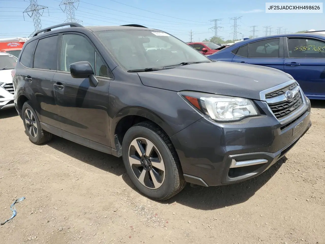 2017 Subaru Forester 2.5I Premium VIN: JF2SJADCXHH498626 Lot: 56551115