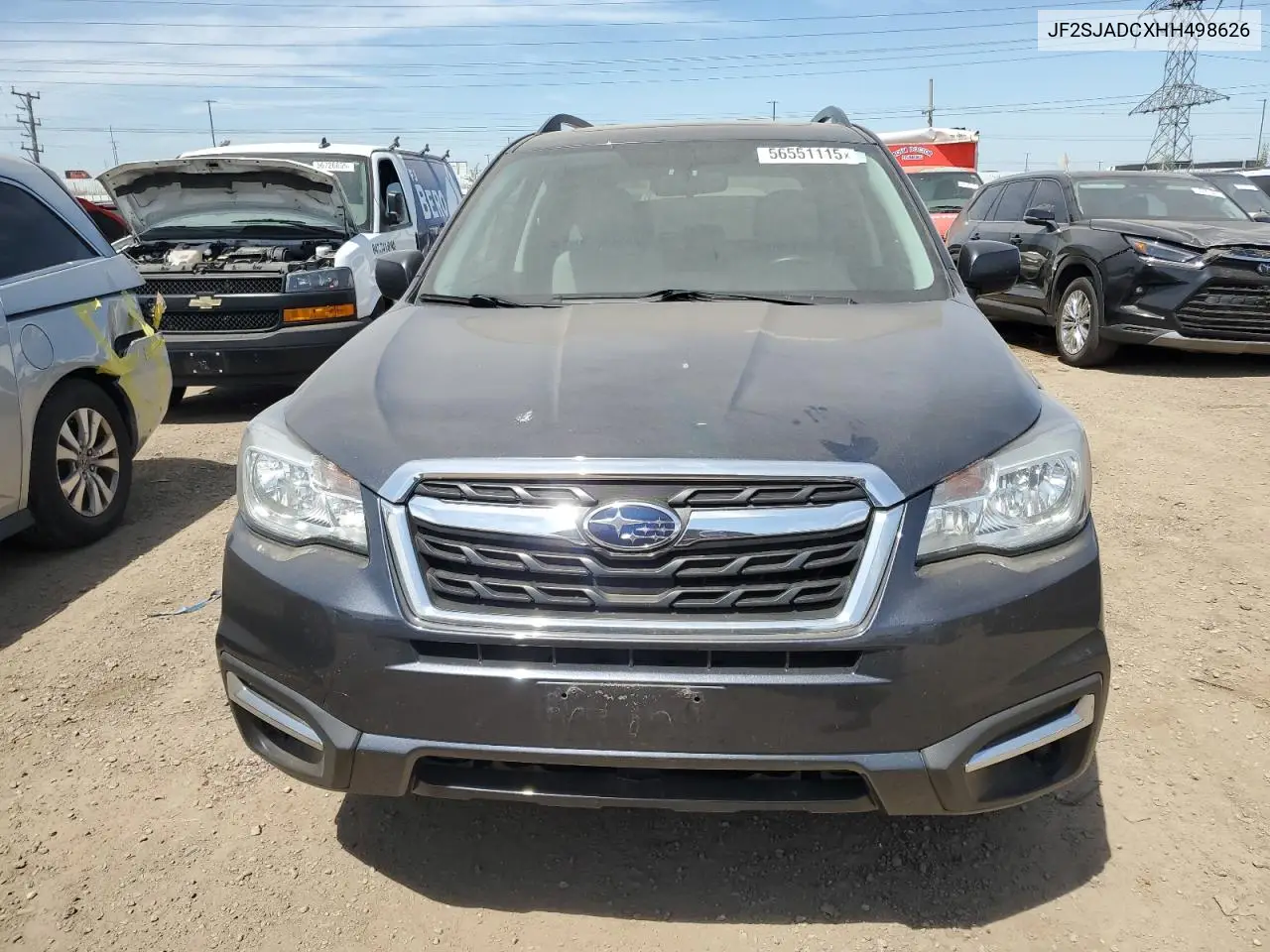 2017 Subaru Forester 2.5I Premium VIN: JF2SJADCXHH498626 Lot: 56551115