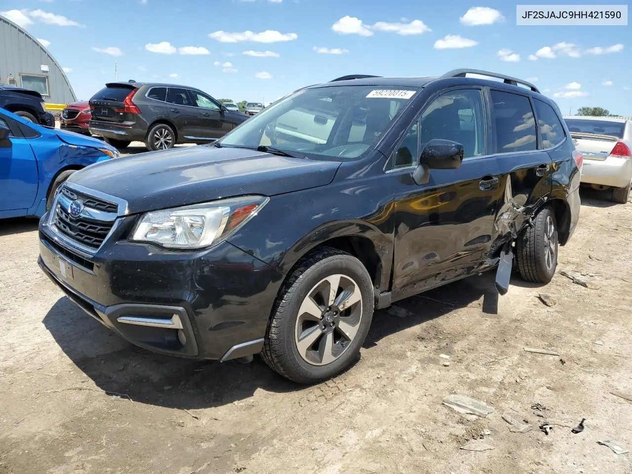 2017 Subaru Forester 2.5I Limited VIN: JF2SJAJC9HH421590 Lot: 59220015