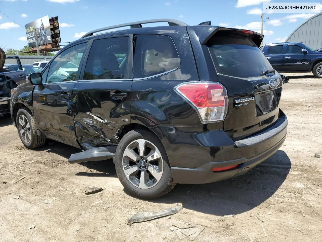 2017 Subaru Forester 2.5I Limited VIN: JF2SJAJC9HH421590 Lot: 59220015
