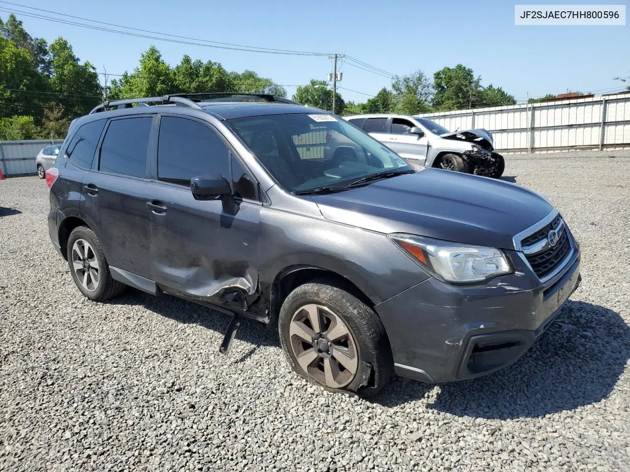 2017 Subaru Forester 2.5I Premium VIN: JF2SJAEC7HH800596 Lot: 61603875