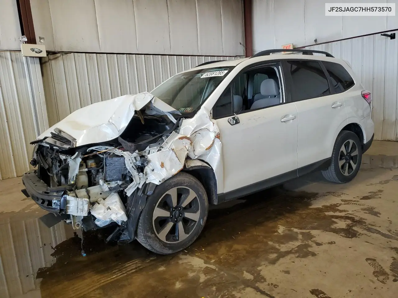 2017 Subaru Forester 2.5I Premium VIN: JF2SJAGC7HH573570 Lot: 62081285