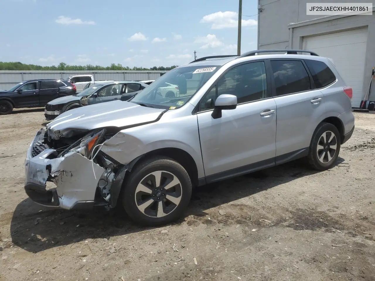 2017 Subaru Forester 2.5I Premium VIN: JF2SJAECXHH401861 Lot: 62258555