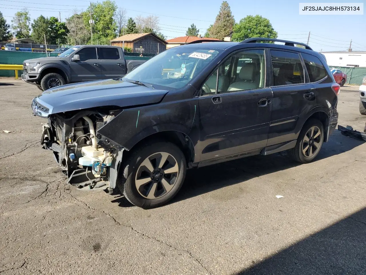 2017 Subaru Forester 2.5I Limited VIN: JF2SJAJC8HH573134 Lot: 62425455