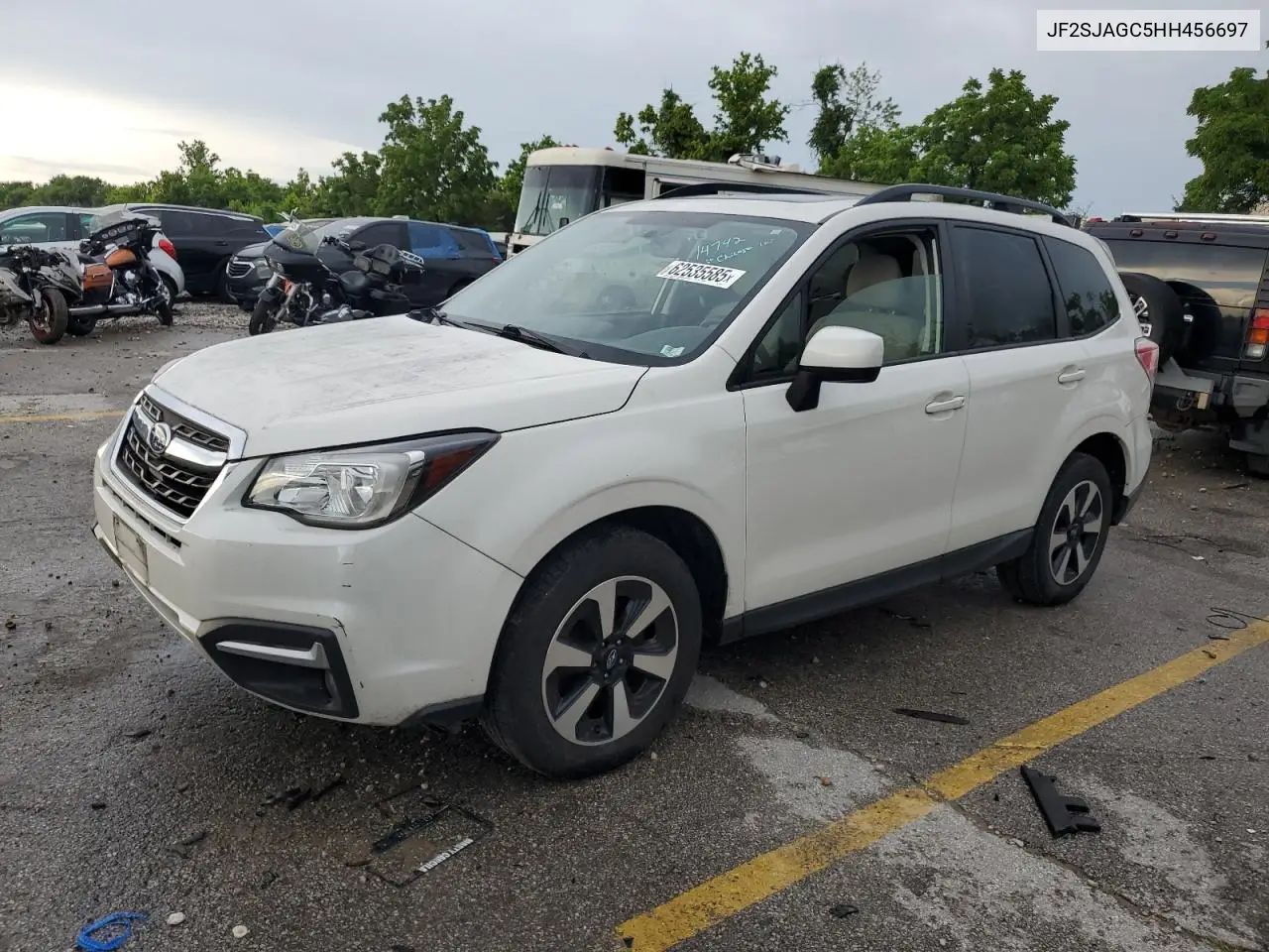 2017 Subaru Forester 2.5I Premium VIN: JF2SJAGC5HH456697 Lot: 62535585