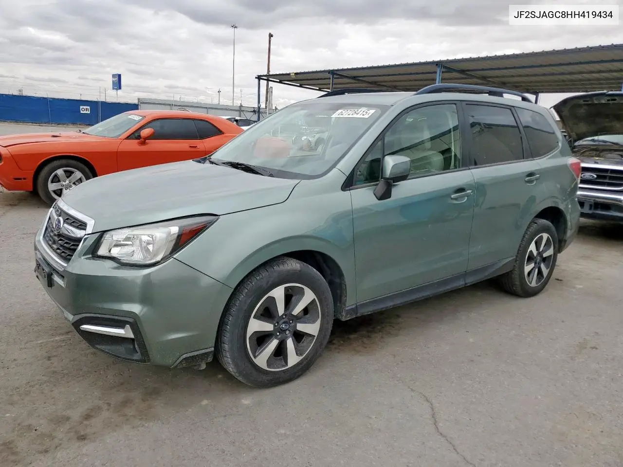 2017 Subaru Forester 2.5I Premium VIN: JF2SJAGC8HH419434 Lot: 62728415