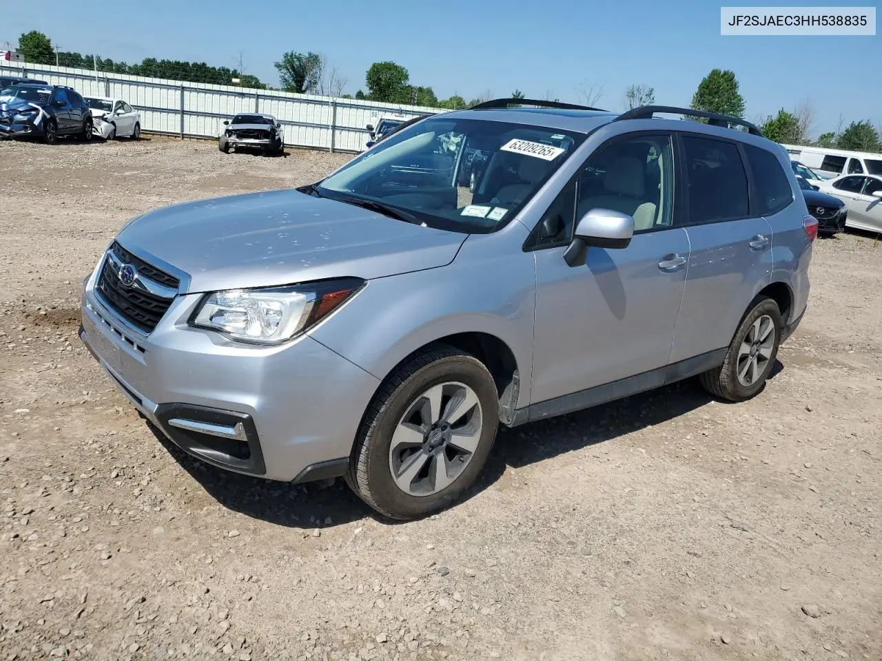 2017 Subaru Forester 2.5I Premium VIN: JF2SJAEC3HH538835 Lot: 63209265