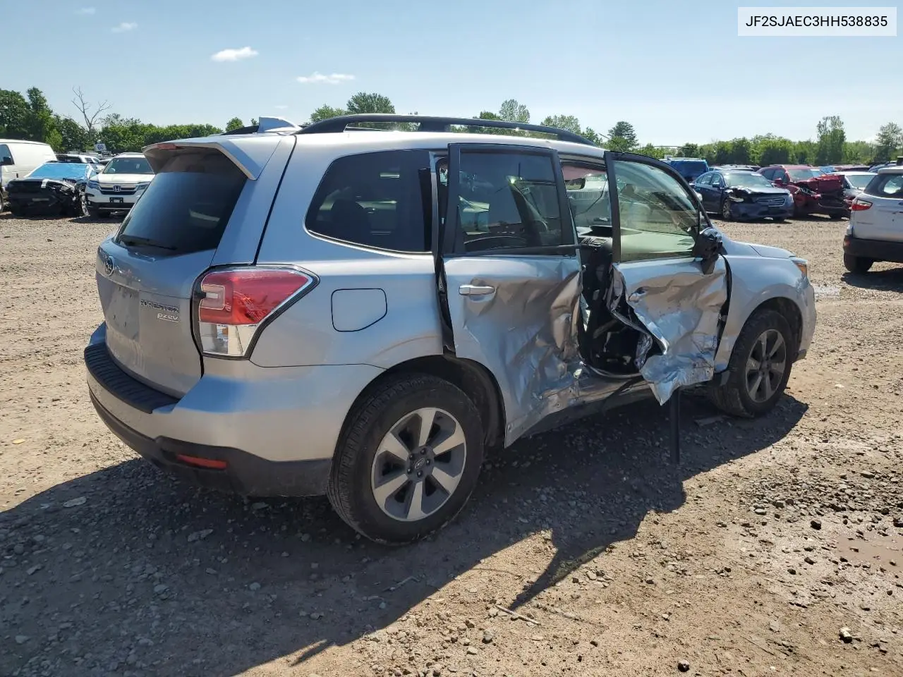2017 Subaru Forester 2.5I Premium VIN: JF2SJAEC3HH538835 Lot: 63209265