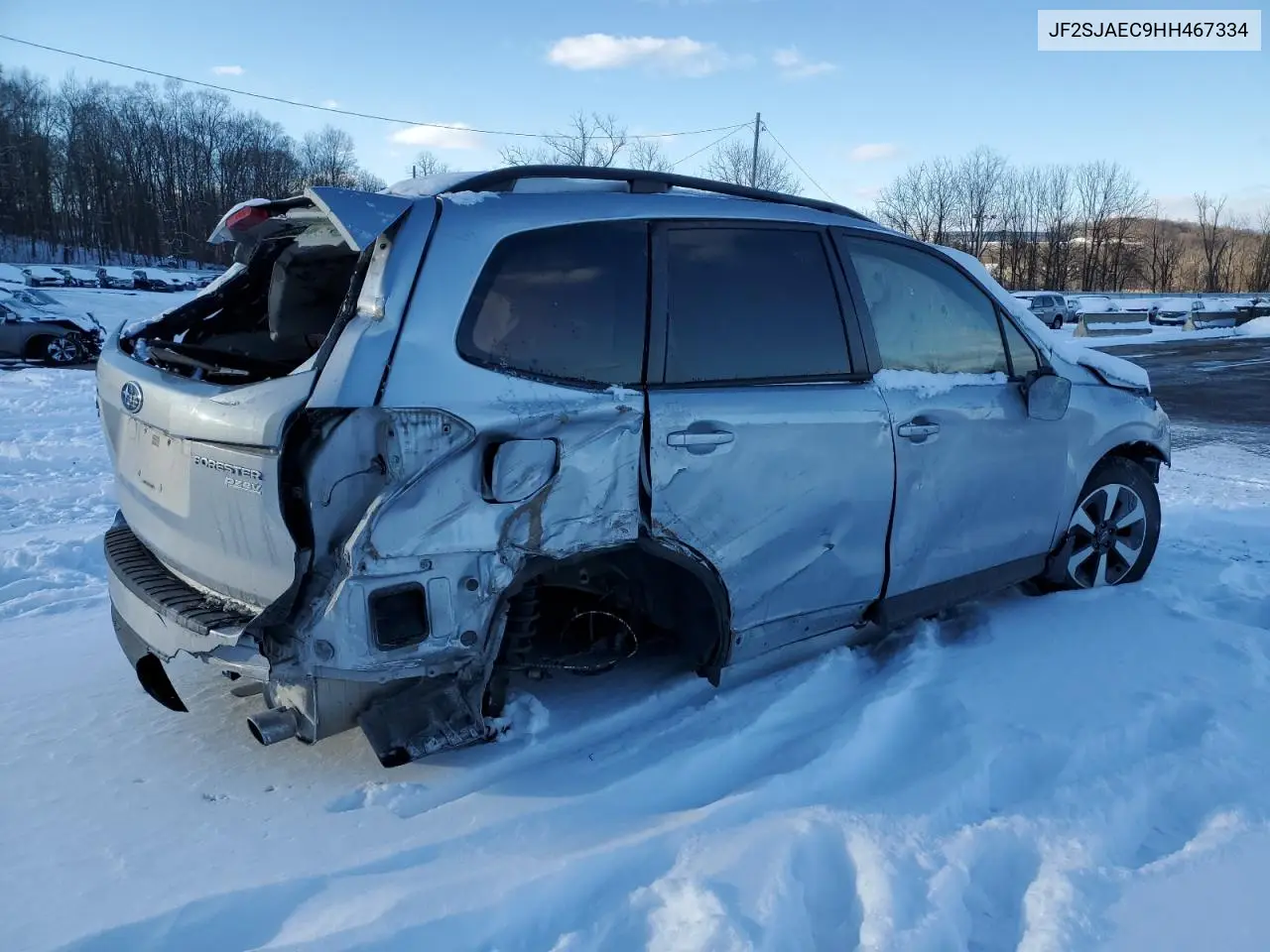 2017 Subaru Forester 2.5I Premium VIN: JF2SJAEC9HH467334 Lot: 88301565