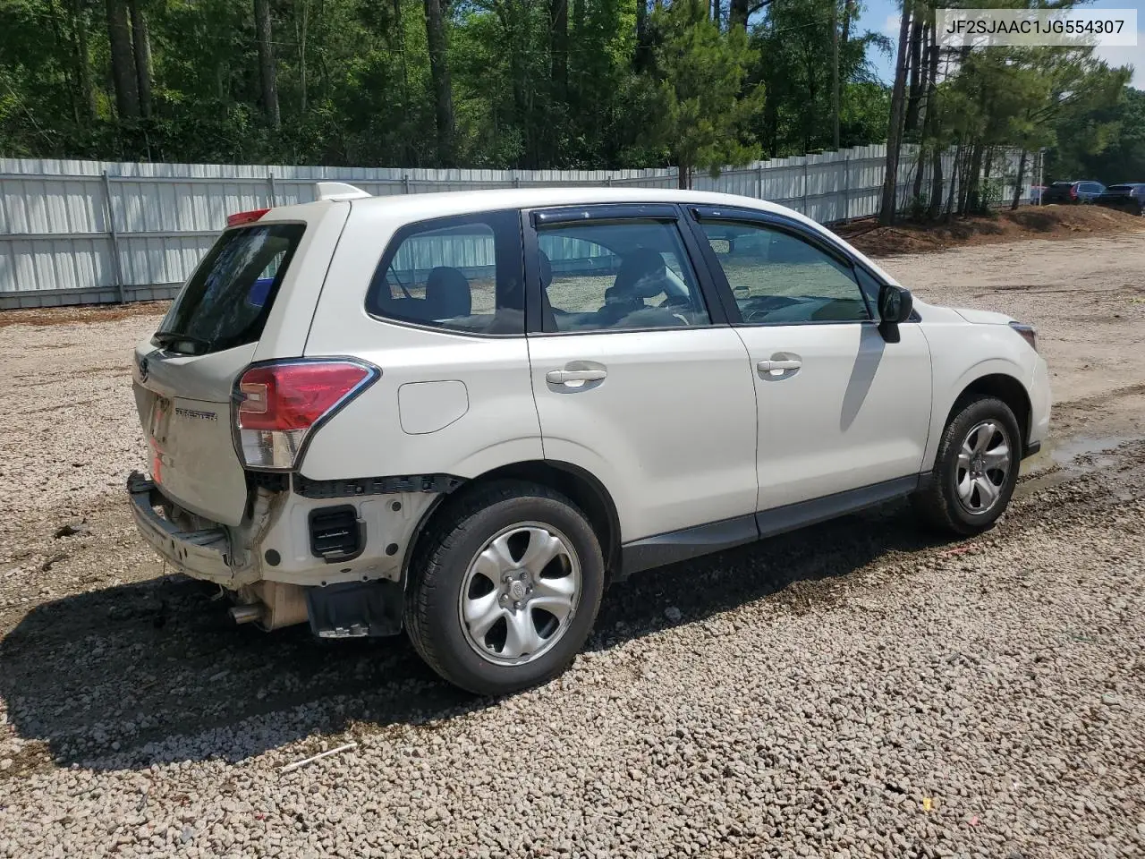 2018 Subaru Forester 2.5I VIN: JF2SJAAC1JG554307 Lot: 55987535