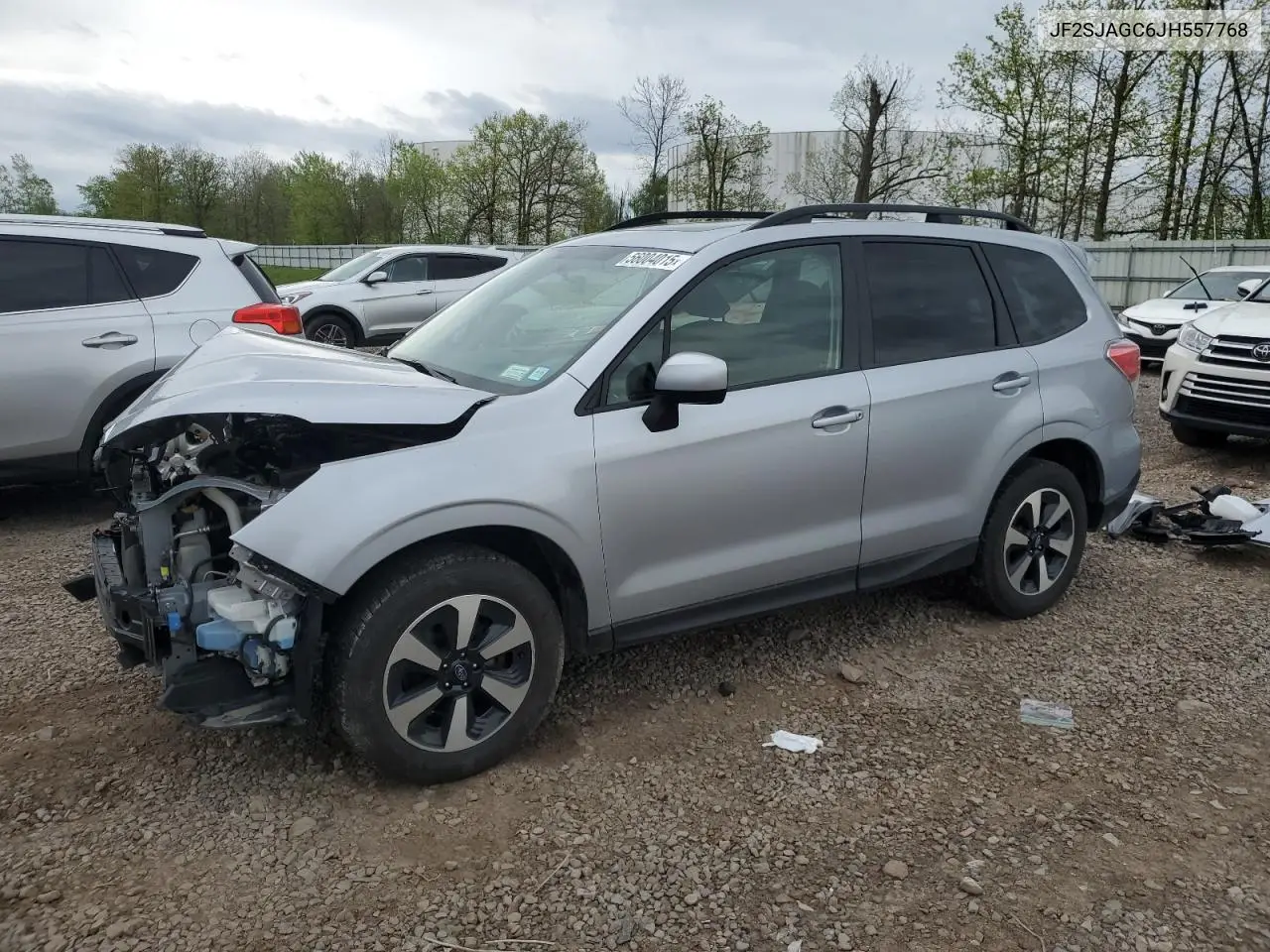 2018 Subaru Forester 2.5I Premium VIN: JF2SJAGC6JH557768 Lot: 56004015