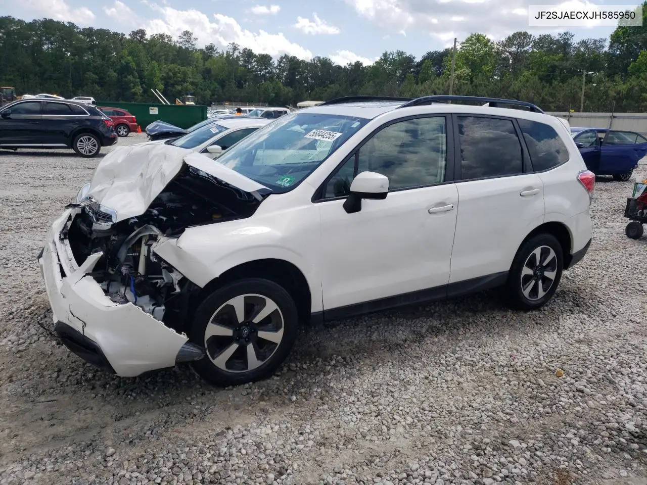 2018 Subaru Forester 2.5I Premium VIN: JF2SJAECXJH585950 Lot: 56844255