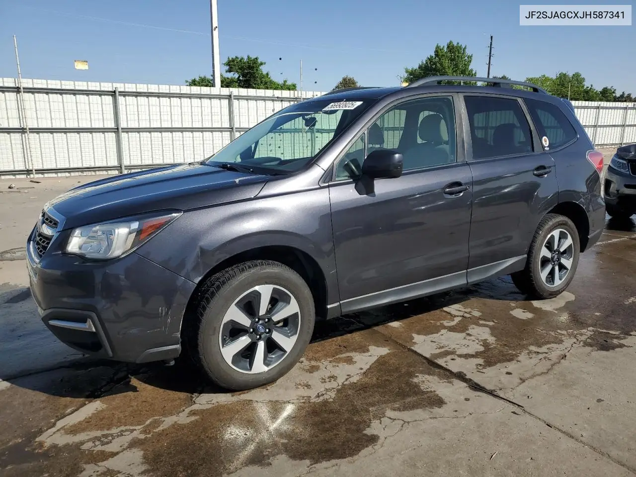 2018 Subaru Forester 2.5I Premium VIN: JF2SJAGCXJH587341 Lot: 56993925