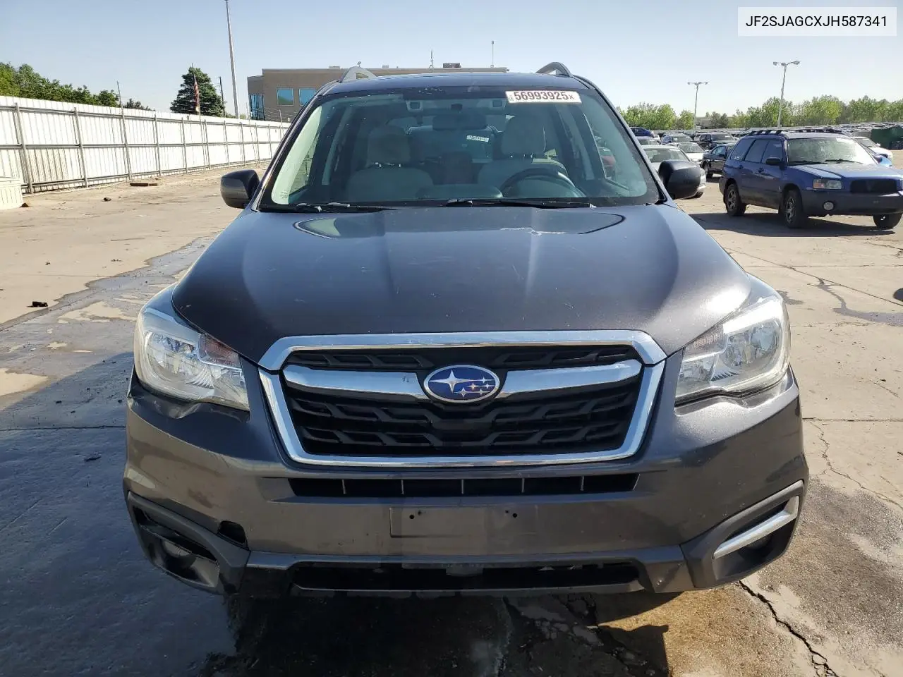 2018 Subaru Forester 2.5I Premium VIN: JF2SJAGCXJH587341 Lot: 56993925