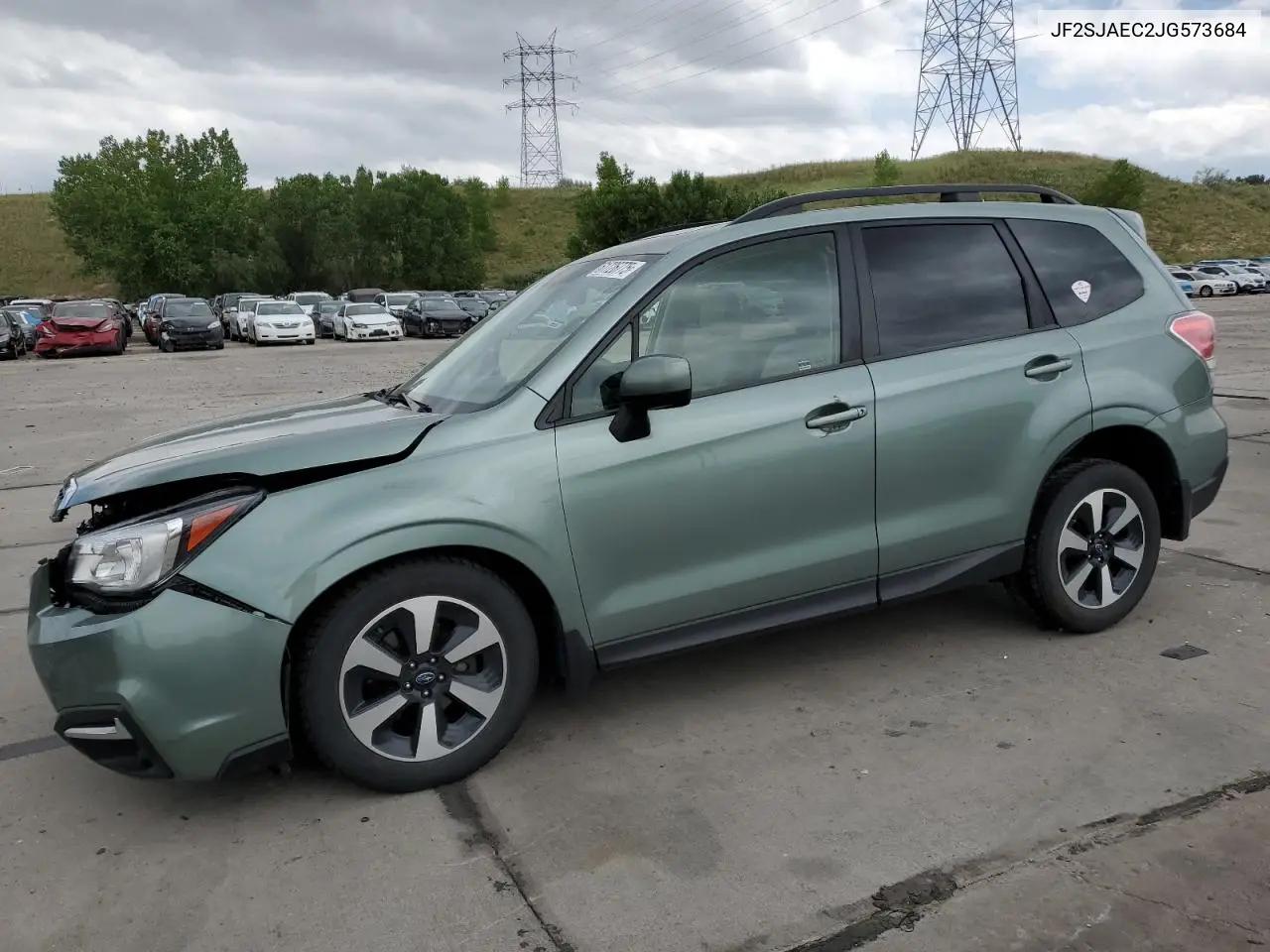 2018 Subaru Forester 2.5I Premium VIN: JF2SJAEC2JG573684 Lot: 61726775