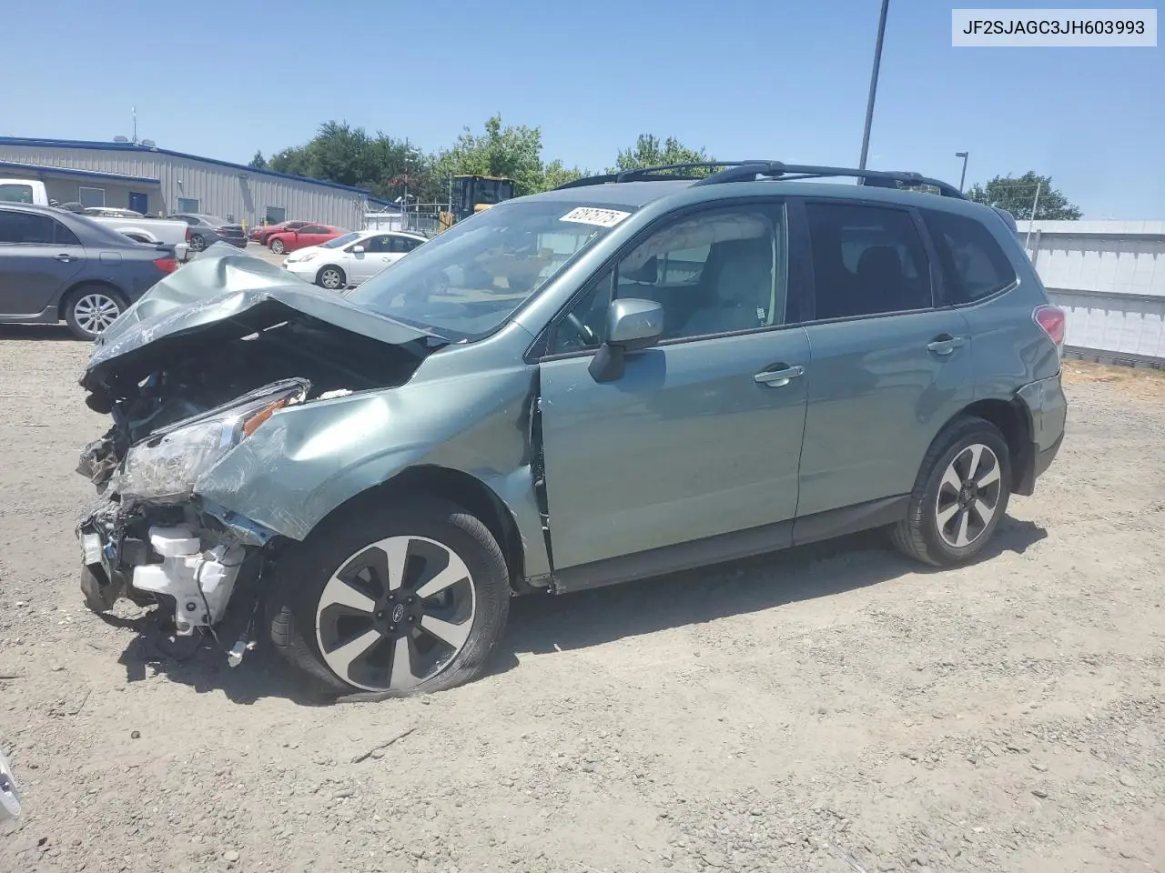 2018 Subaru Forester 2.5I Premium VIN: JF2SJAGC3JH603993 Lot: 62875775