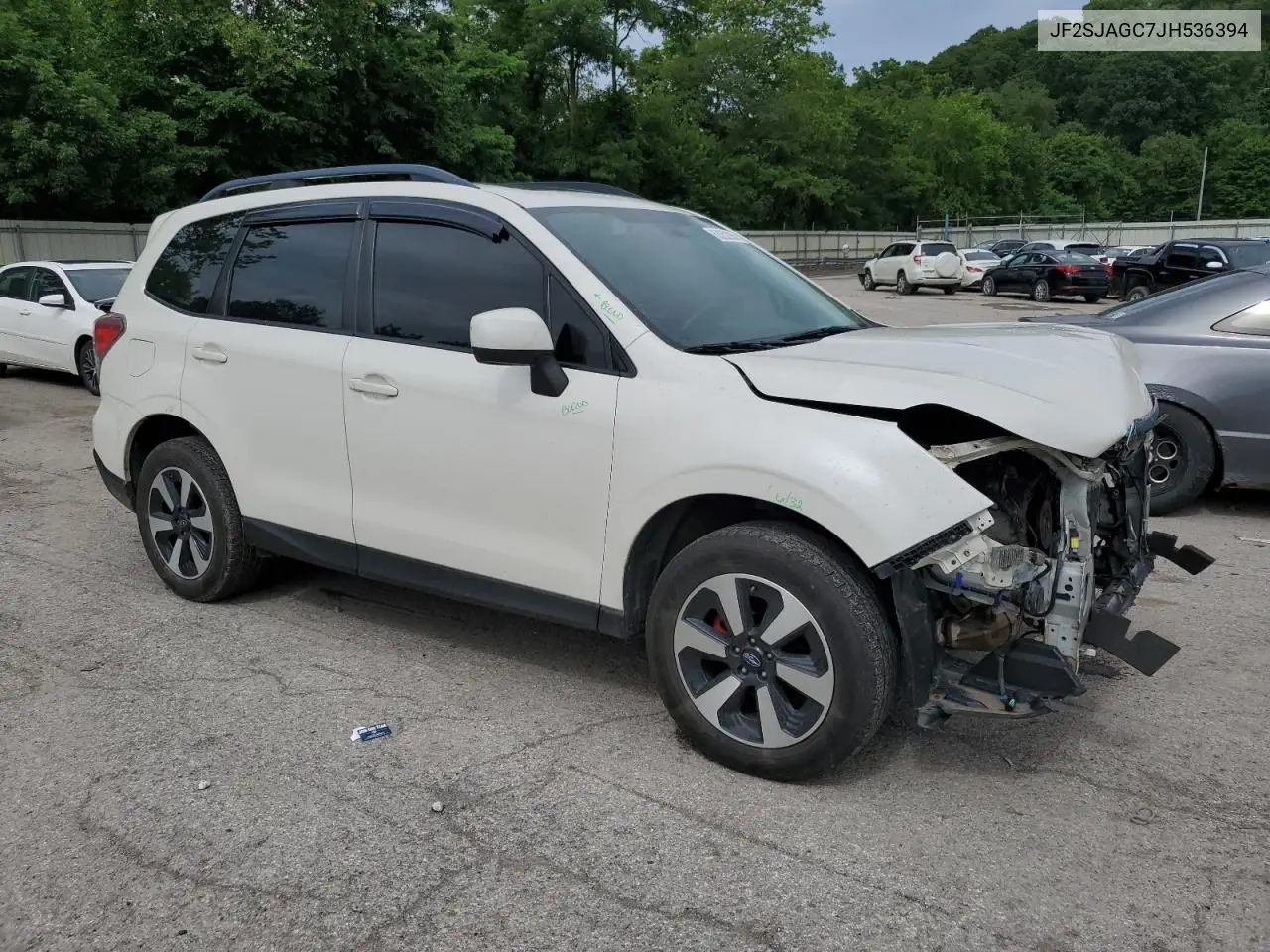 2018 Subaru Forester 2.5I Premium VIN: JF2SJAGC7JH536394 Lot: 63252955