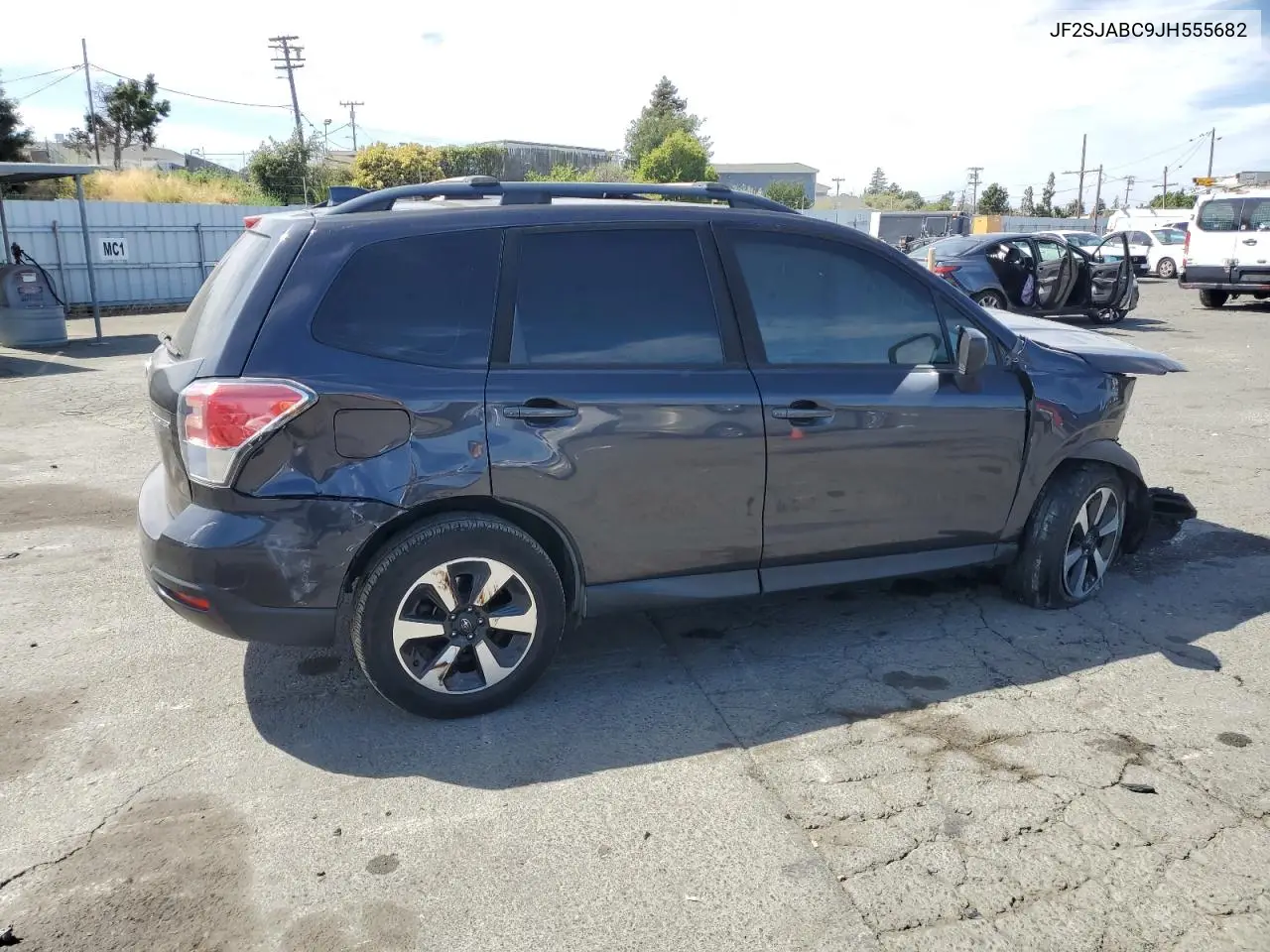 2018 Subaru Forester 2.5I VIN: JF2SJABC9JH555682 Lot: 63628545