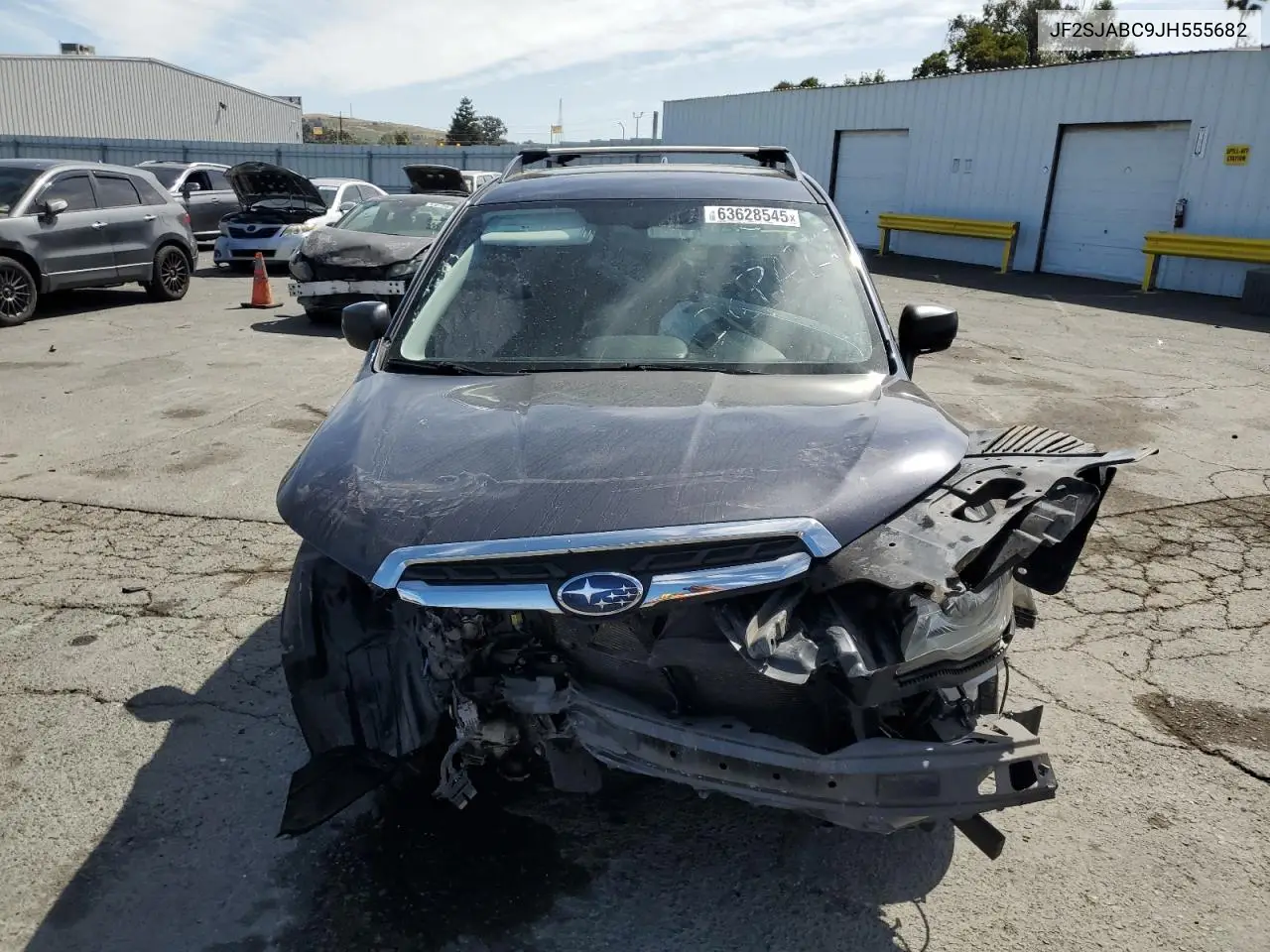 2018 Subaru Forester 2.5I VIN: JF2SJABC9JH555682 Lot: 63628545