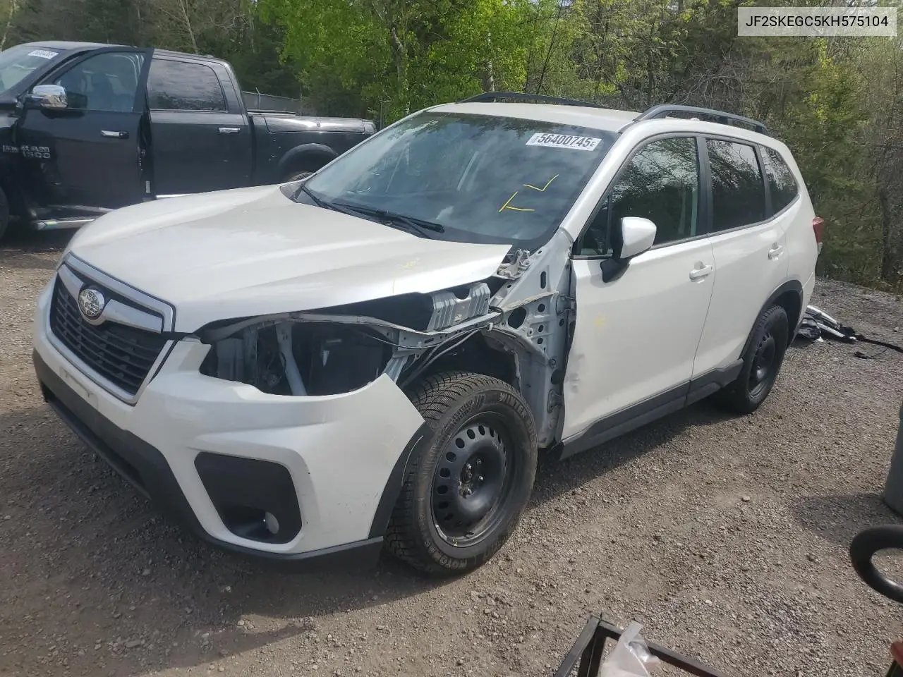 2019 Subaru Forester Premium VIN: JF2SKEGC5KH575104 Lot: 56400745