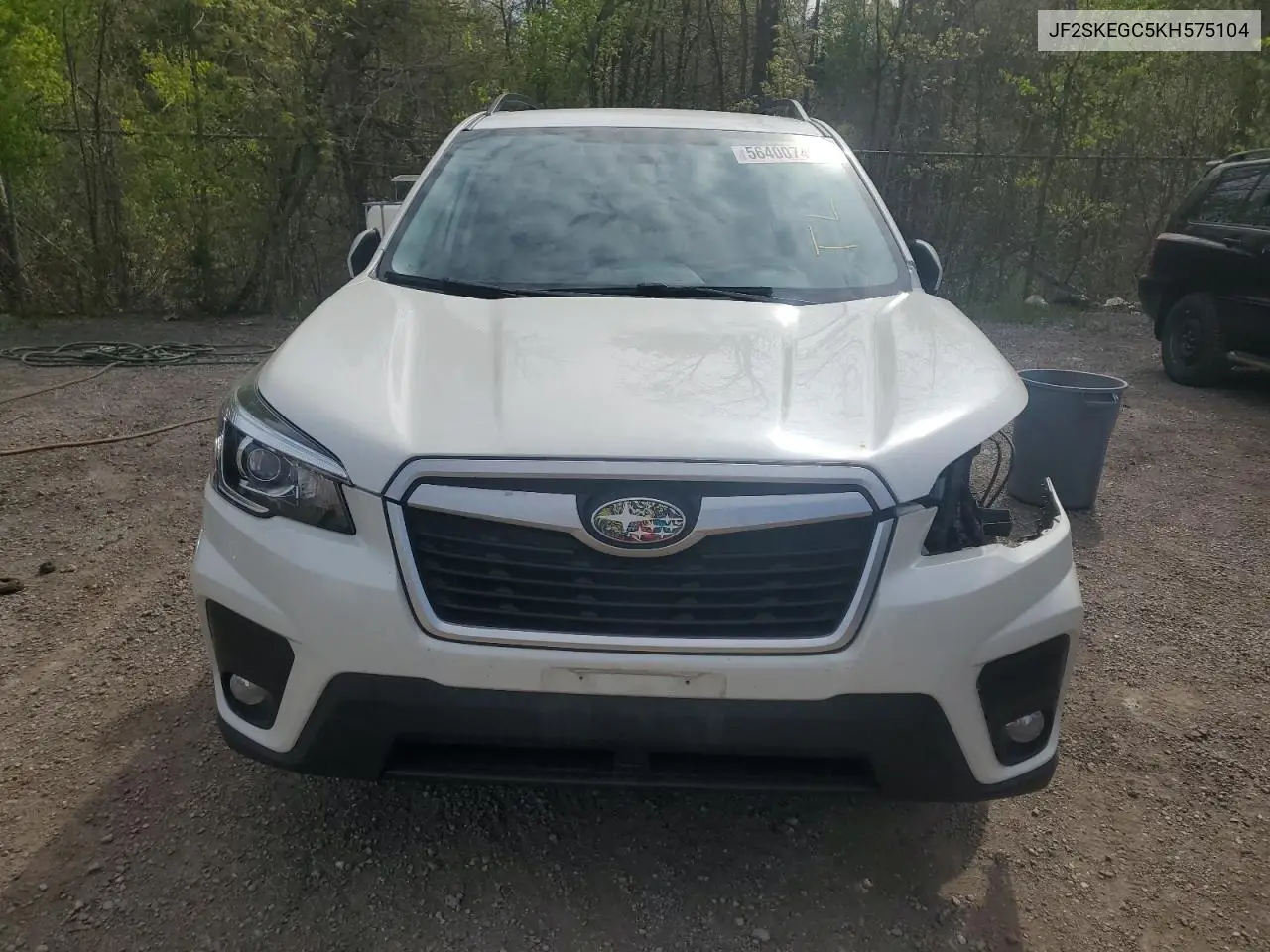 2019 Subaru Forester Premium VIN: JF2SKEGC5KH575104 Lot: 56400745