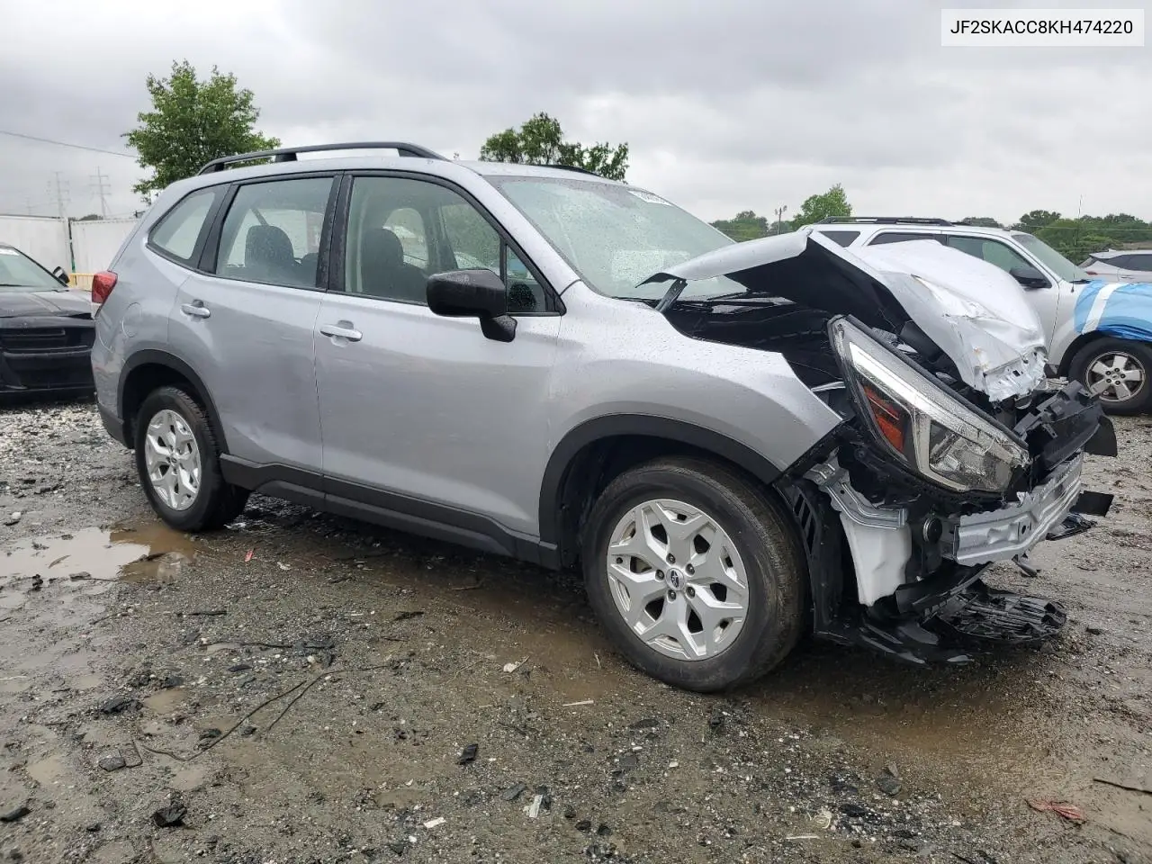 2019 Subaru Forester VIN: JF2SKACC8KH474220 Lot: 56480785
