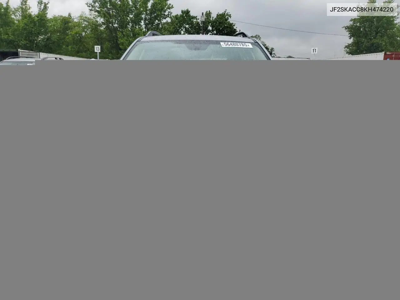 2019 Subaru Forester VIN: JF2SKACC8KH474220 Lot: 56480785