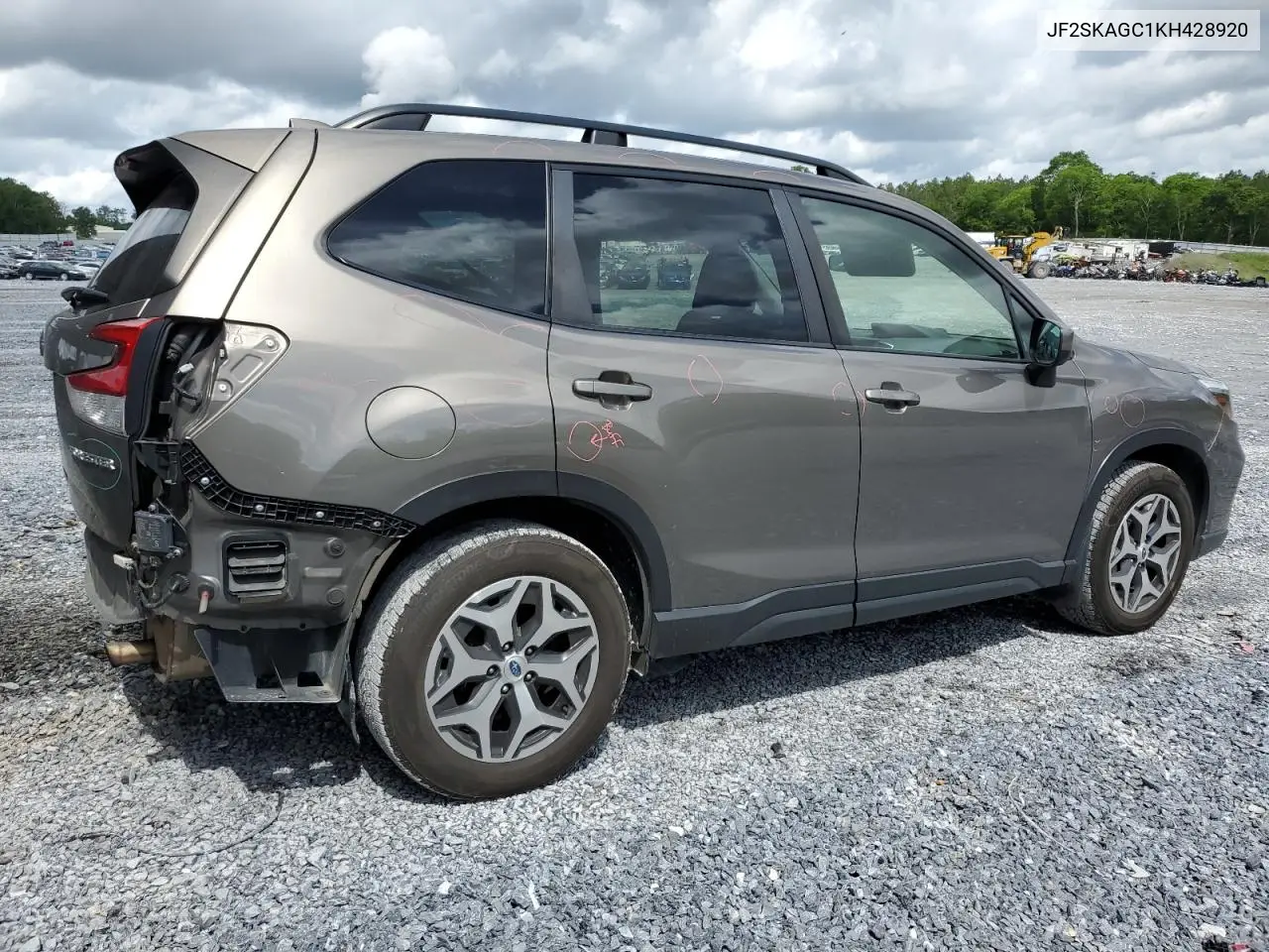 2019 Subaru Forester Premium VIN: JF2SKAGC1KH428920 Lot: 56572415