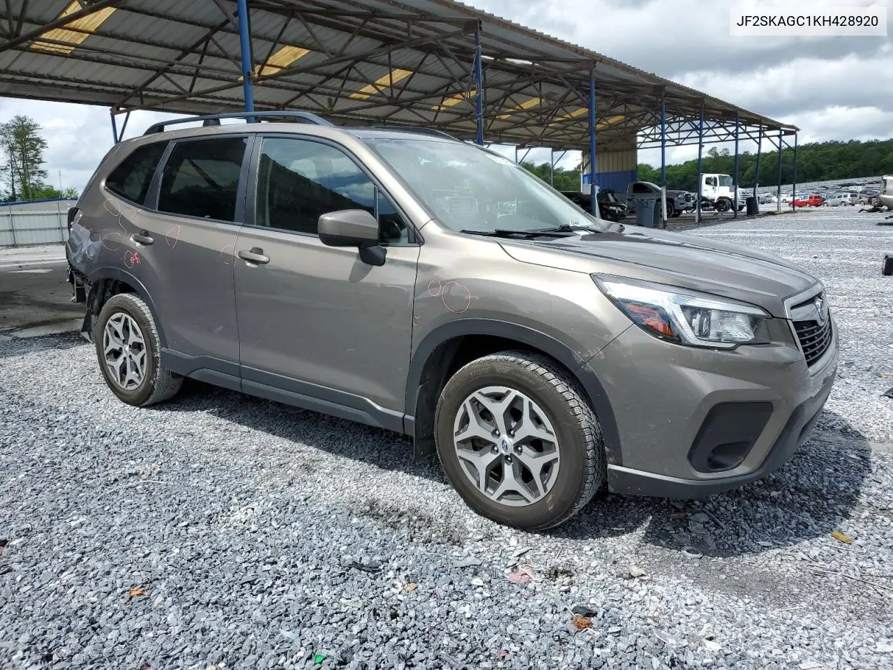 2019 Subaru Forester Premium VIN: JF2SKAGC1KH428920 Lot: 56572415