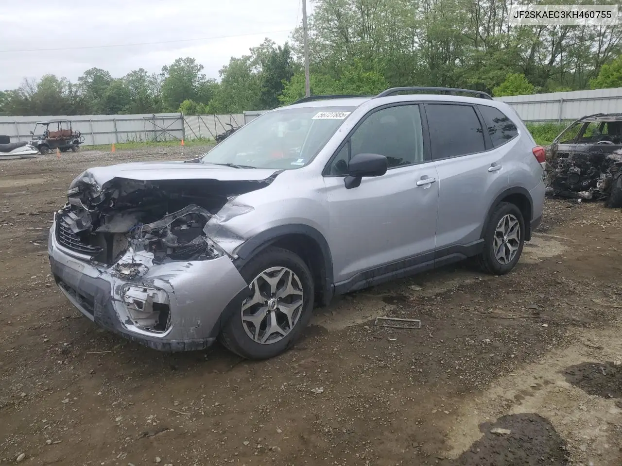 2019 Subaru Forester Premium VIN: JF2SKAEC3KH460755 Lot: 56727885