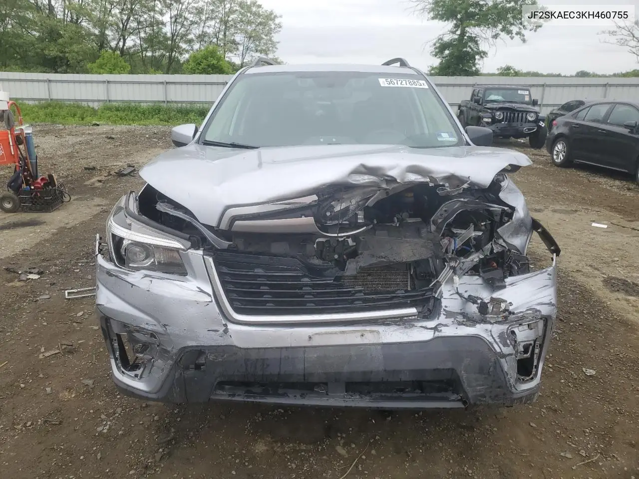 2019 Subaru Forester Premium VIN: JF2SKAEC3KH460755 Lot: 56727885