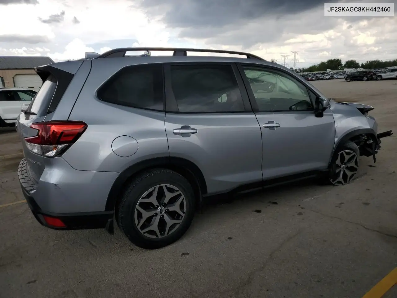 2019 Subaru Forester Premium VIN: JF2SKAGC8KH442460 Lot: 56956545