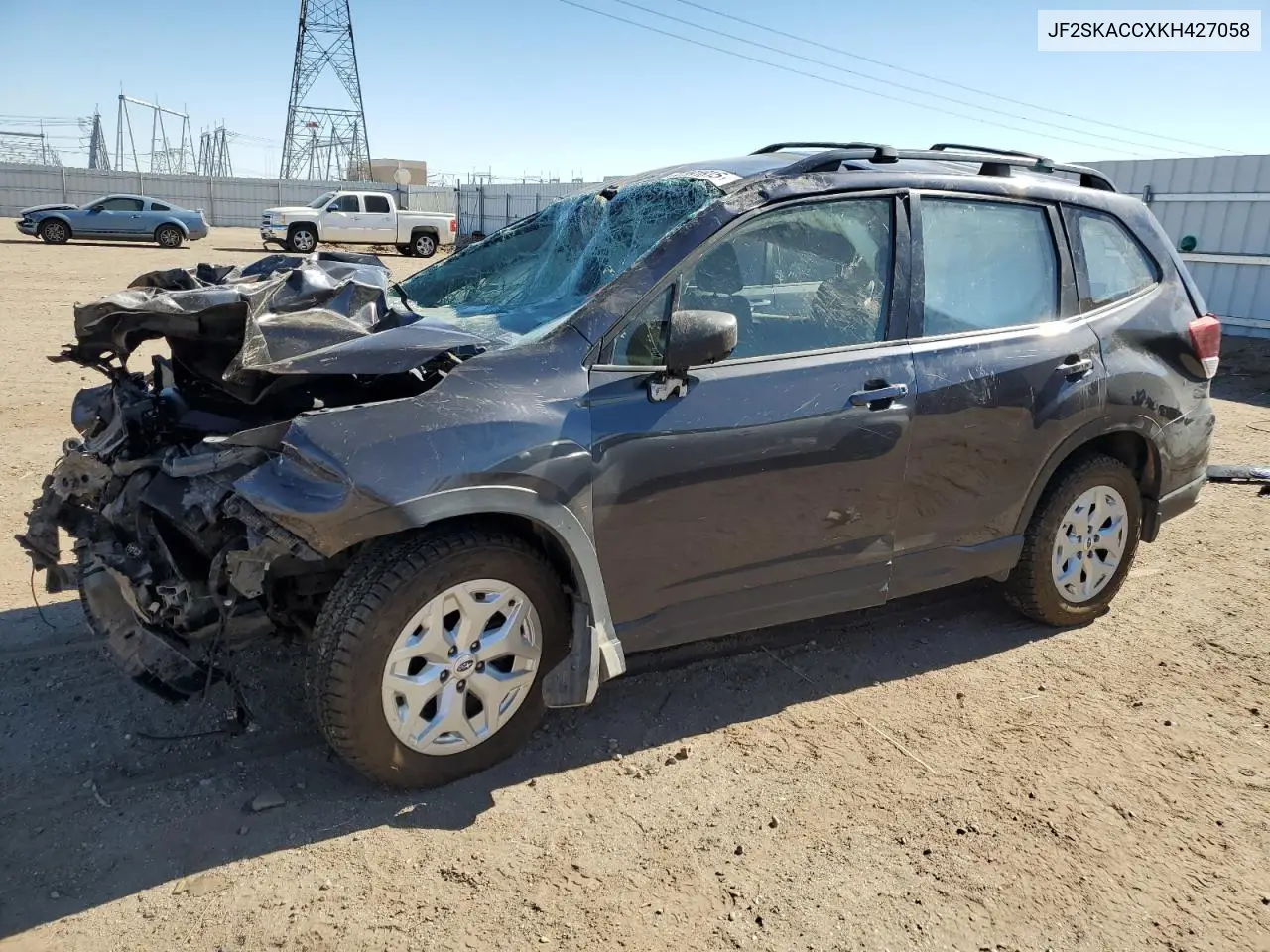 2019 Subaru Forester VIN: JF2SKACCXKH427058 Lot: 62891815