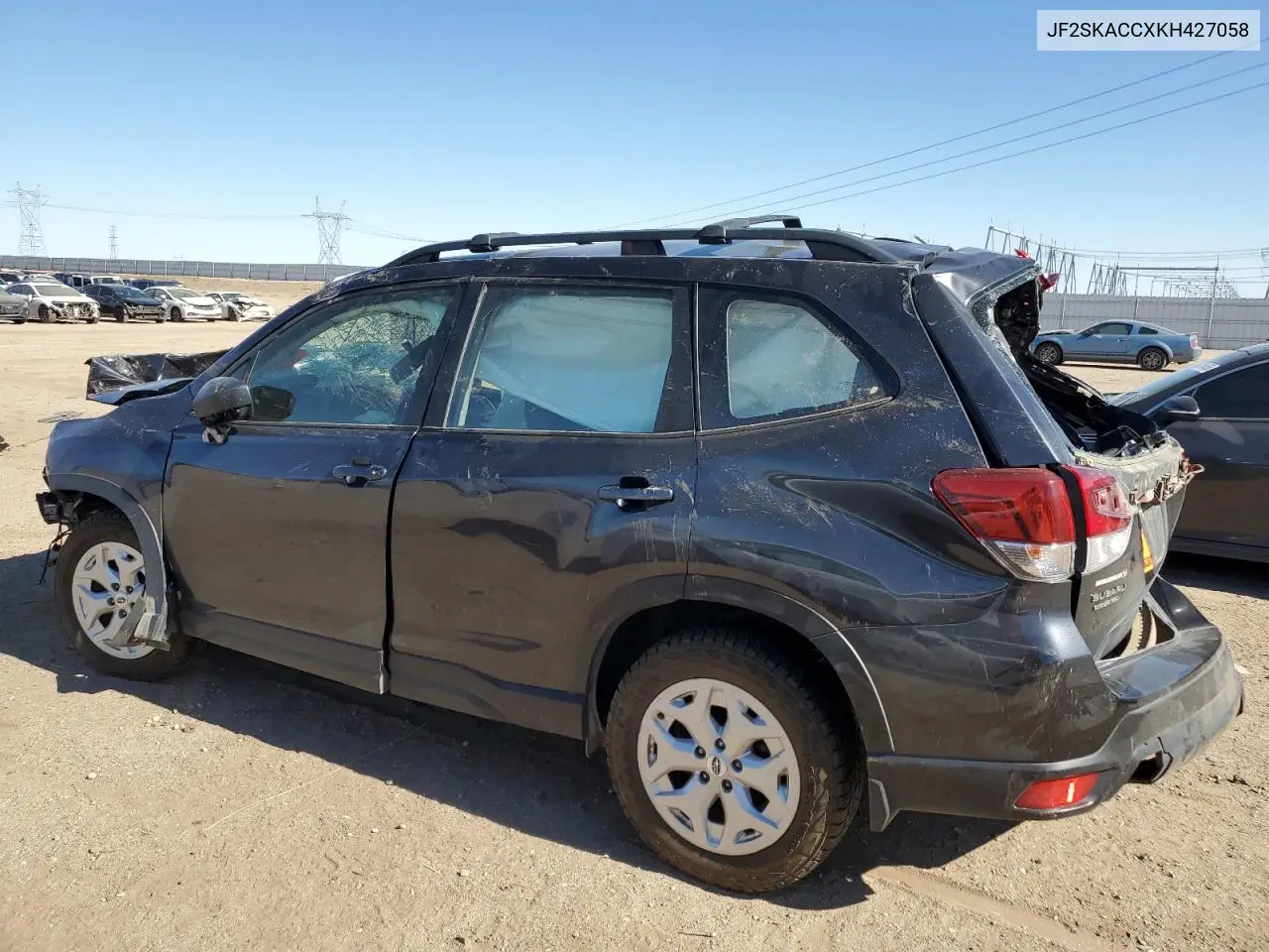 2019 Subaru Forester VIN: JF2SKACCXKH427058 Lot: 62891815