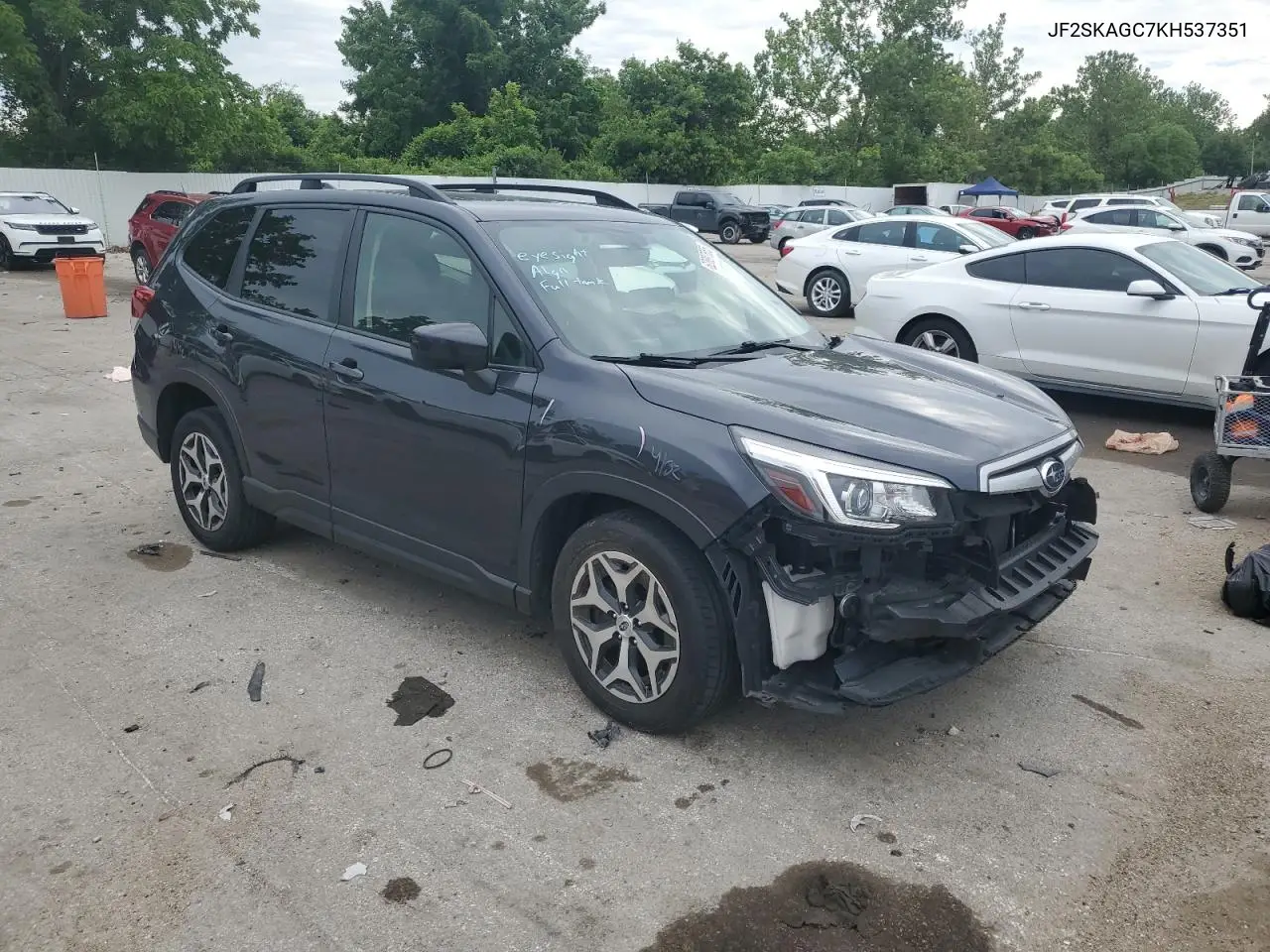 2019 Subaru Forester Premium VIN: JF2SKAGC7KH537351 Lot: 62897655
